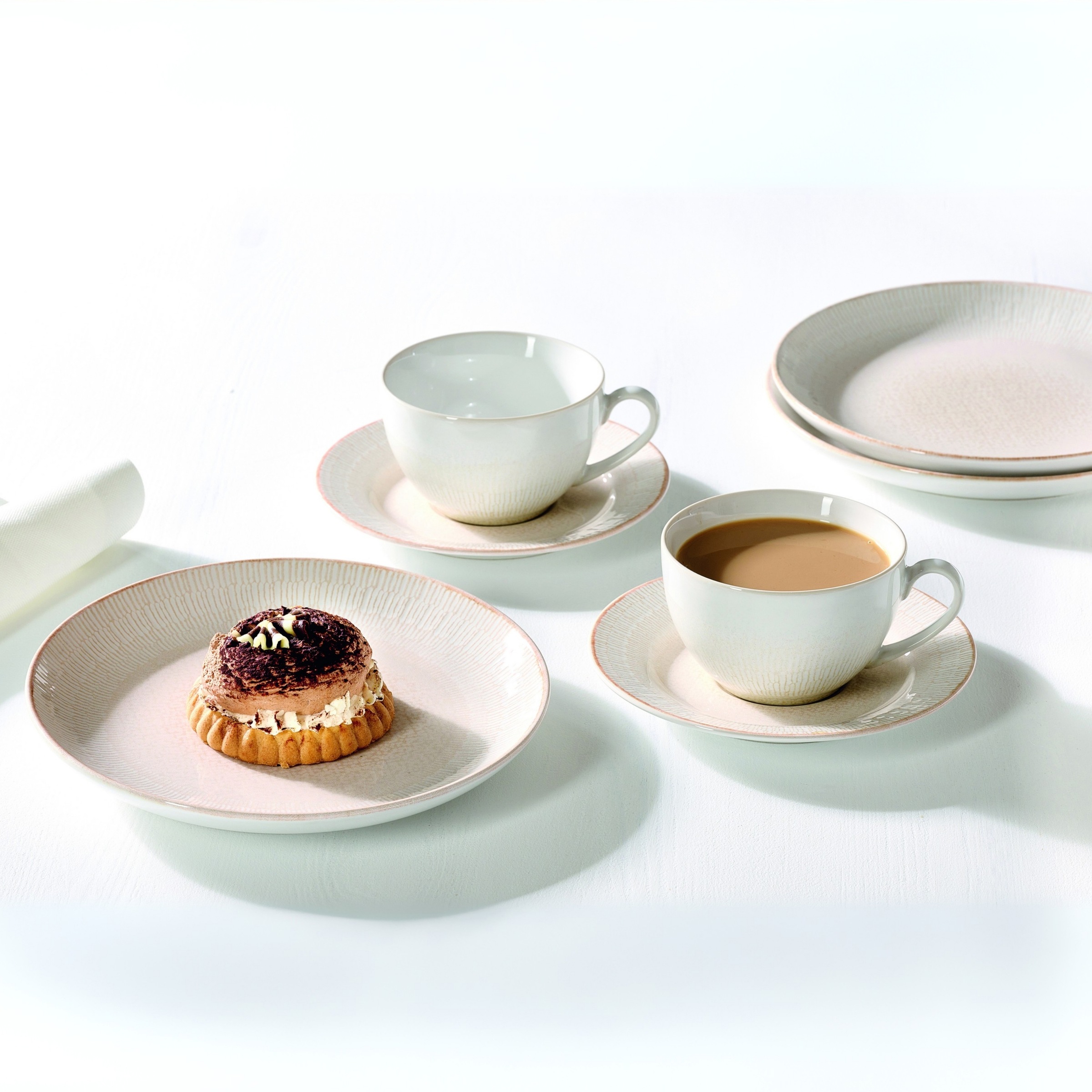 Ritzenhoff & Breker Kaffeeservice »Cara«, (Set, 18 tlg.), aus Steinzeug für 6 Personen