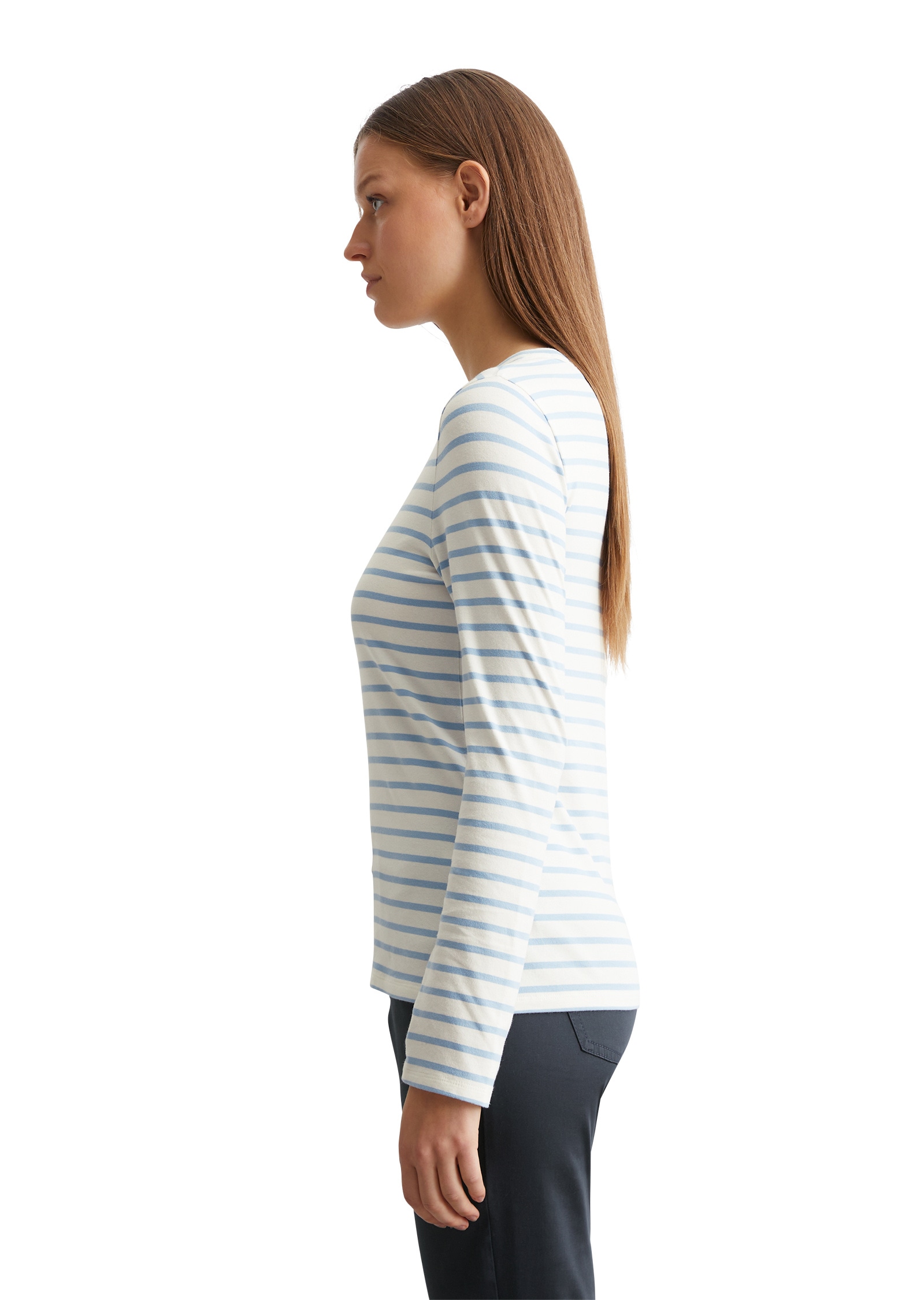 Marc O'Polo Langarmshirt »aus Organic-Cotton-Stretch-Jersey«