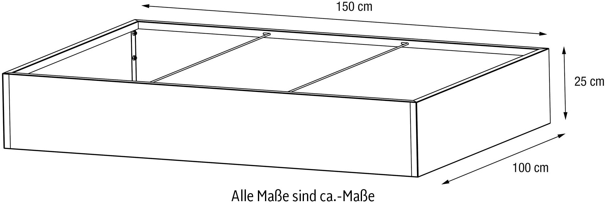 Herstera Garden Hochbeet »HG08979802« 375 l, BxTxH: 150x100x25 cm