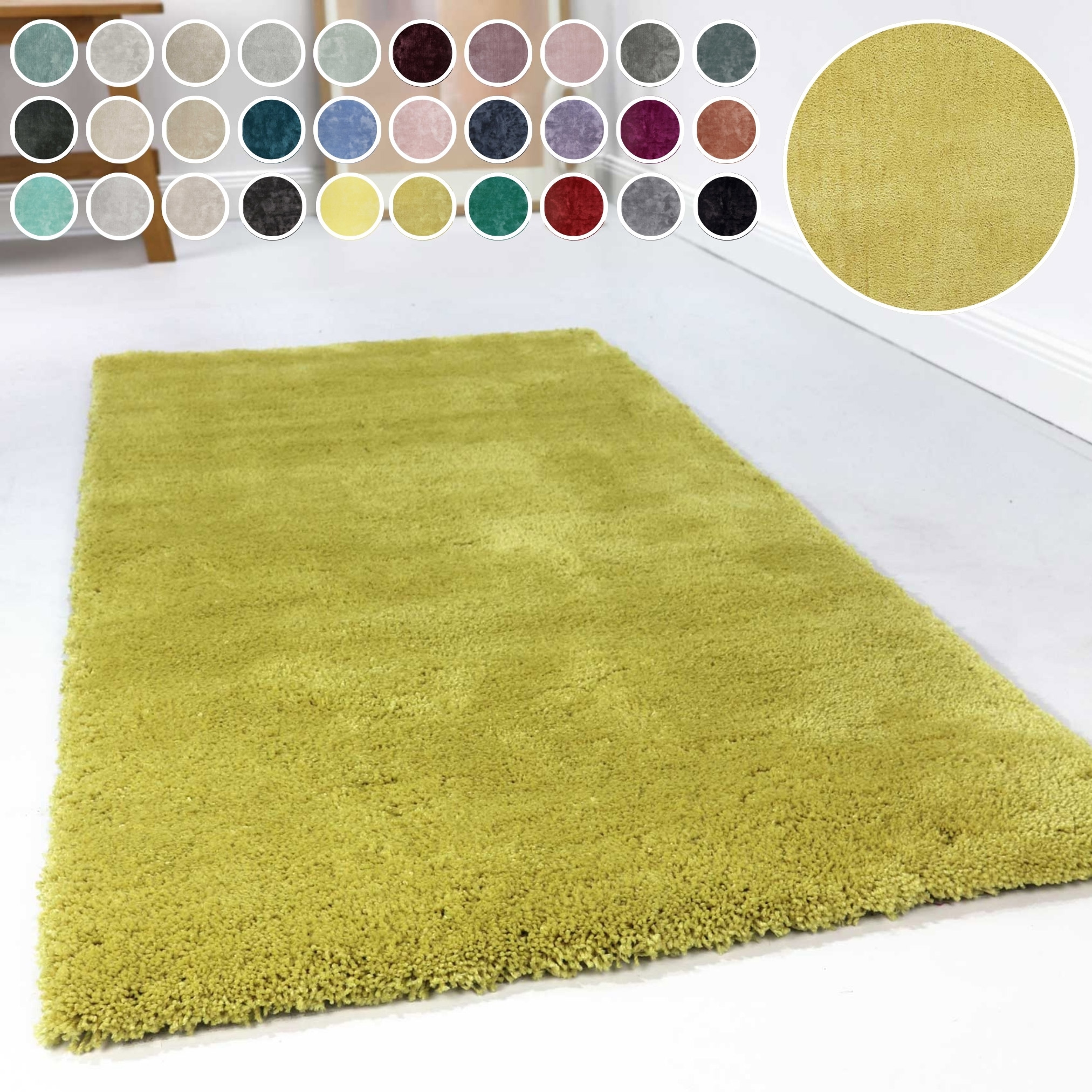 Esprit Hochflor-Teppich »Relaxx ESP-4150«, rechteckig, 25 mm Höhe, Wohnzimmer, sehr große Farbauswahl, weicher dichter Hochflor