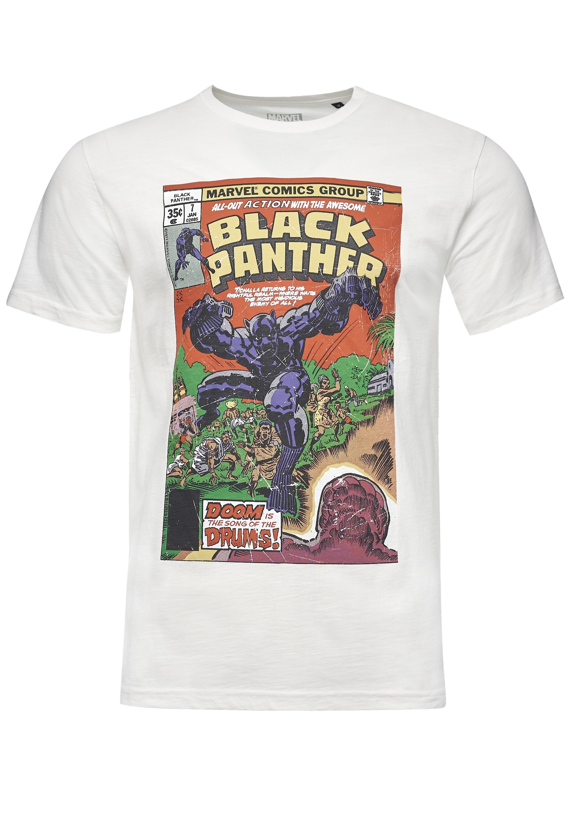 Recovered T-Shirt »Marvel Black Panther«, im zeitlosen Design