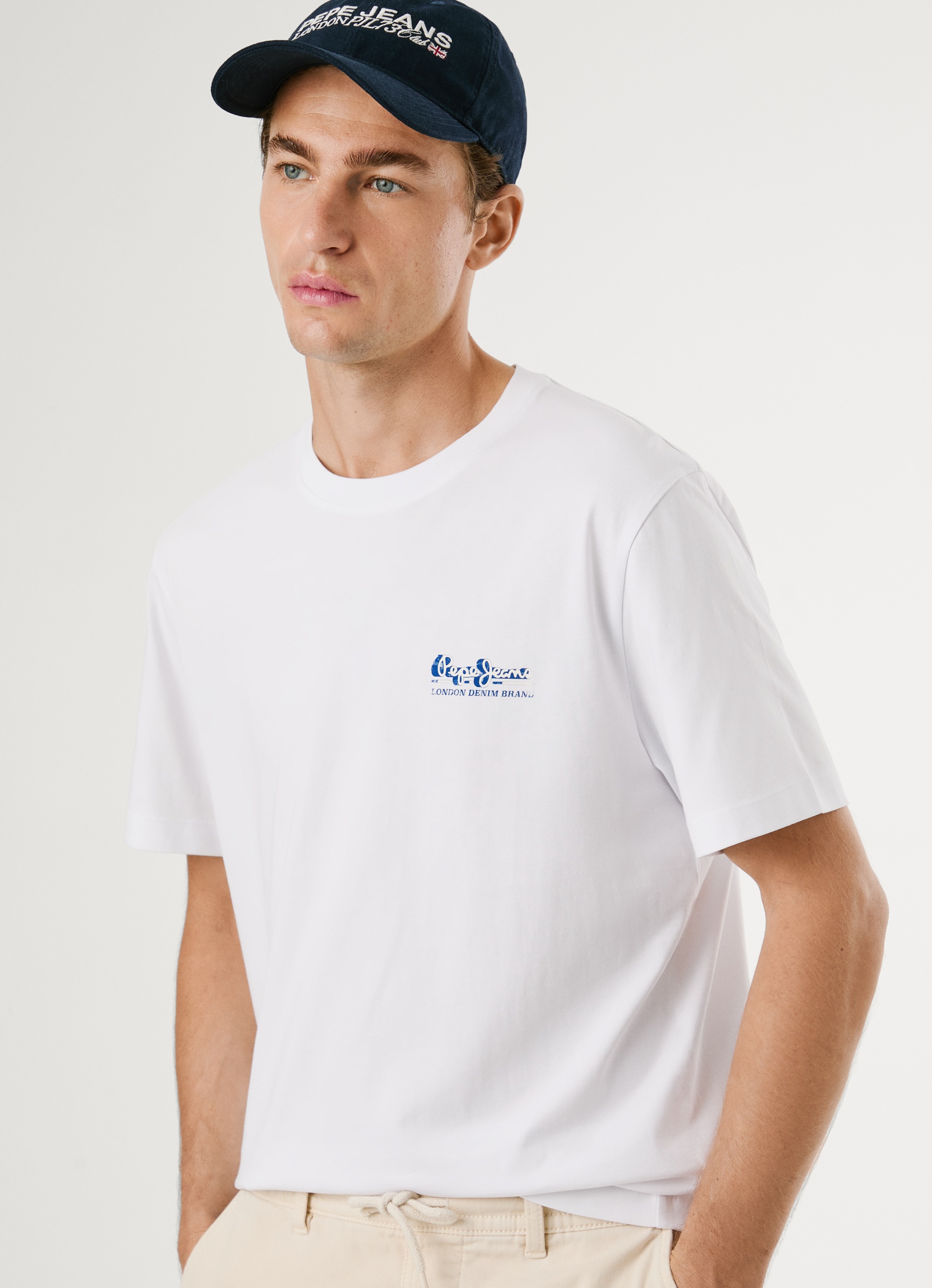Pepe Jeans T-Shirt »MILON TEE«, mit geripptem Rundhals