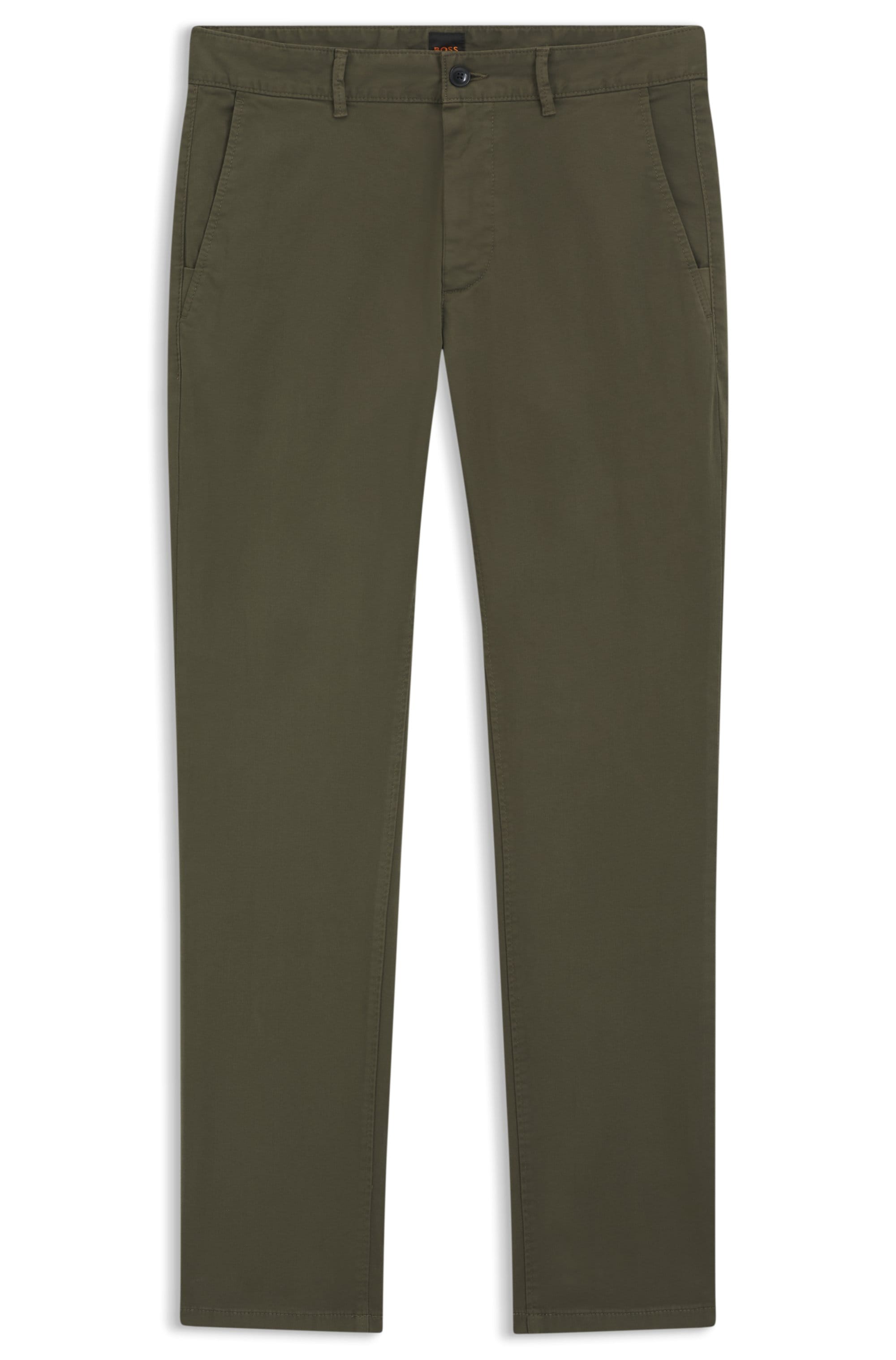BOSS ORANGE Chinohose "Slim-fit" Aus komfortabler Stretch-Baumwolle und mit praktischen Gesäßtaschen
