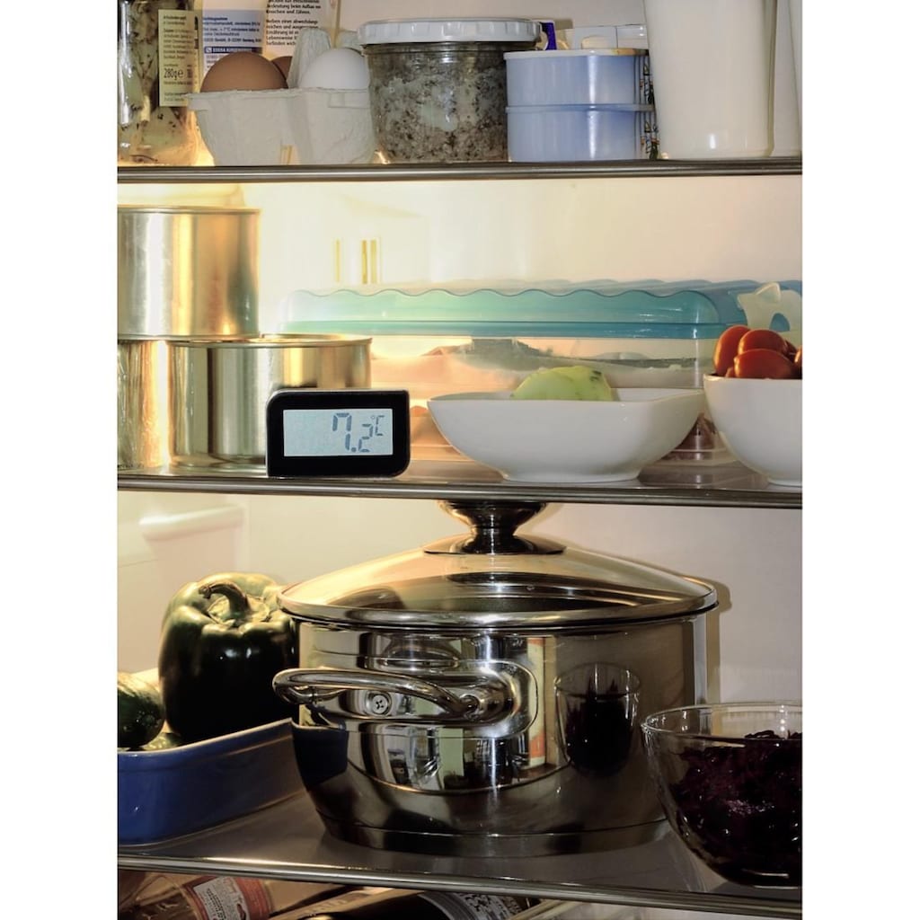 Xavax Kühlschrankthermometer »Kühlschrankthermometer Gefrierschrankthermometer digital, Maß 69x42 mm«