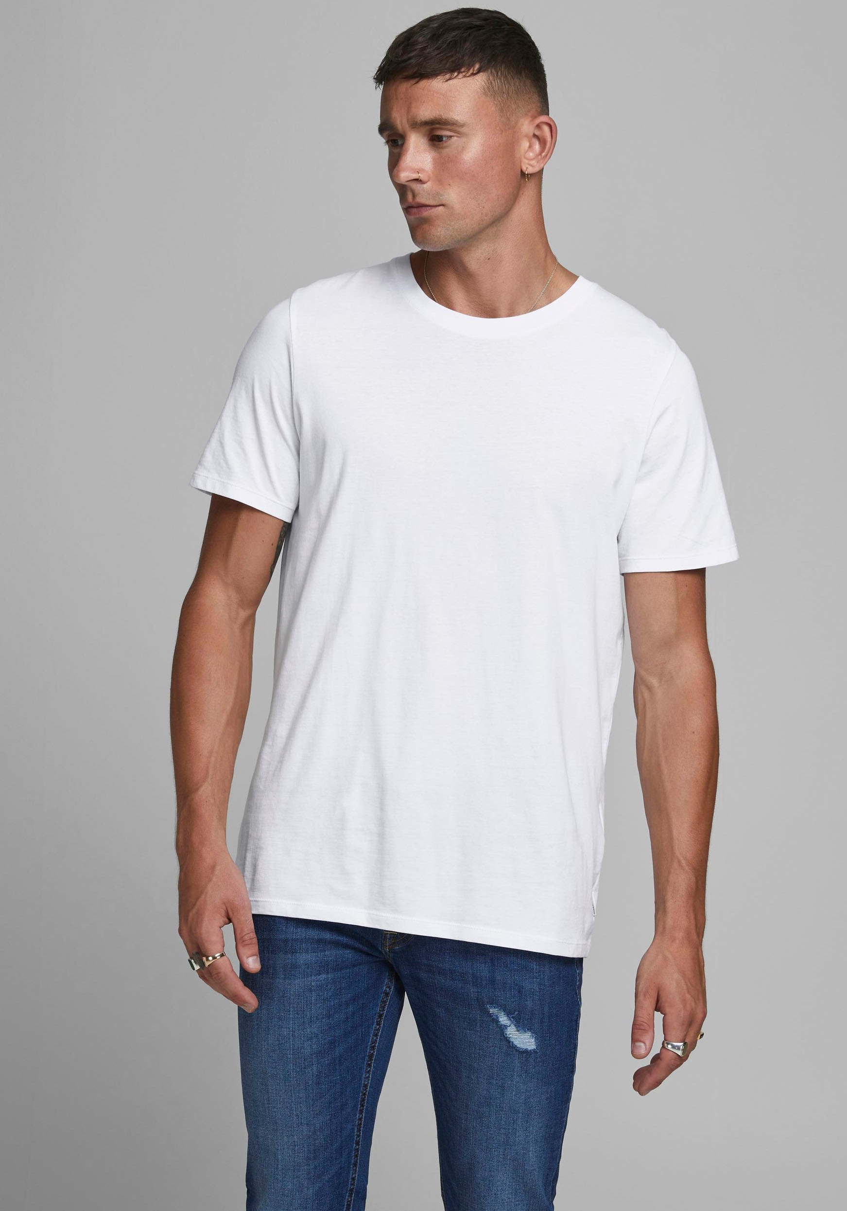 Jack & Jones Rundhalsshirt "JJEORGANIC BASIC TEE SS O-NECK NOOS"