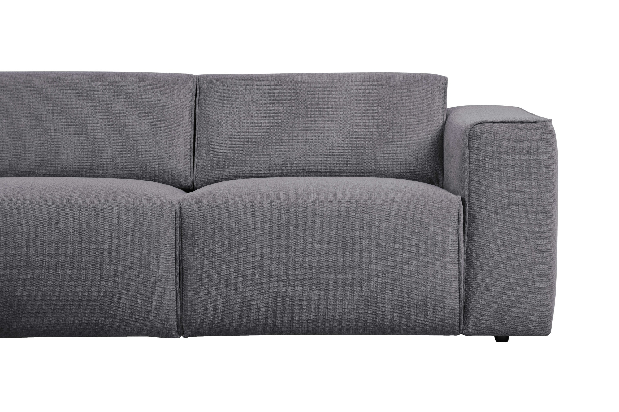 andas Ecksofa »Noord 282 cm mit Ottomane,«, mit Kedernaht, in einem Soft-Touch Bezug