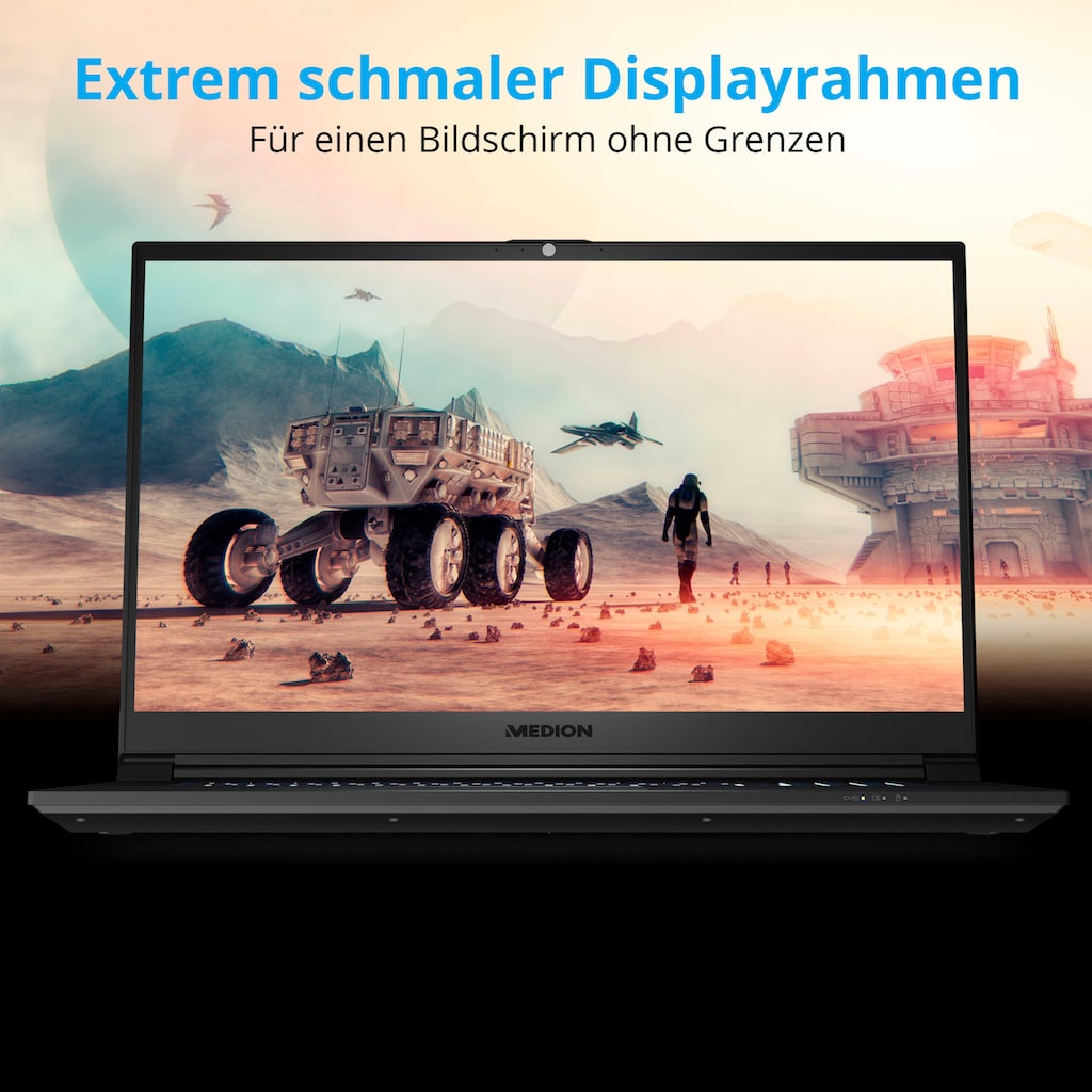 Medion® Gaming-Notebook »ERAZER® Scout E10«, 43,9 cm, / 17,3 Zoll, Intel, Core i5, GeForce GTX 1650, 512 GB SSD