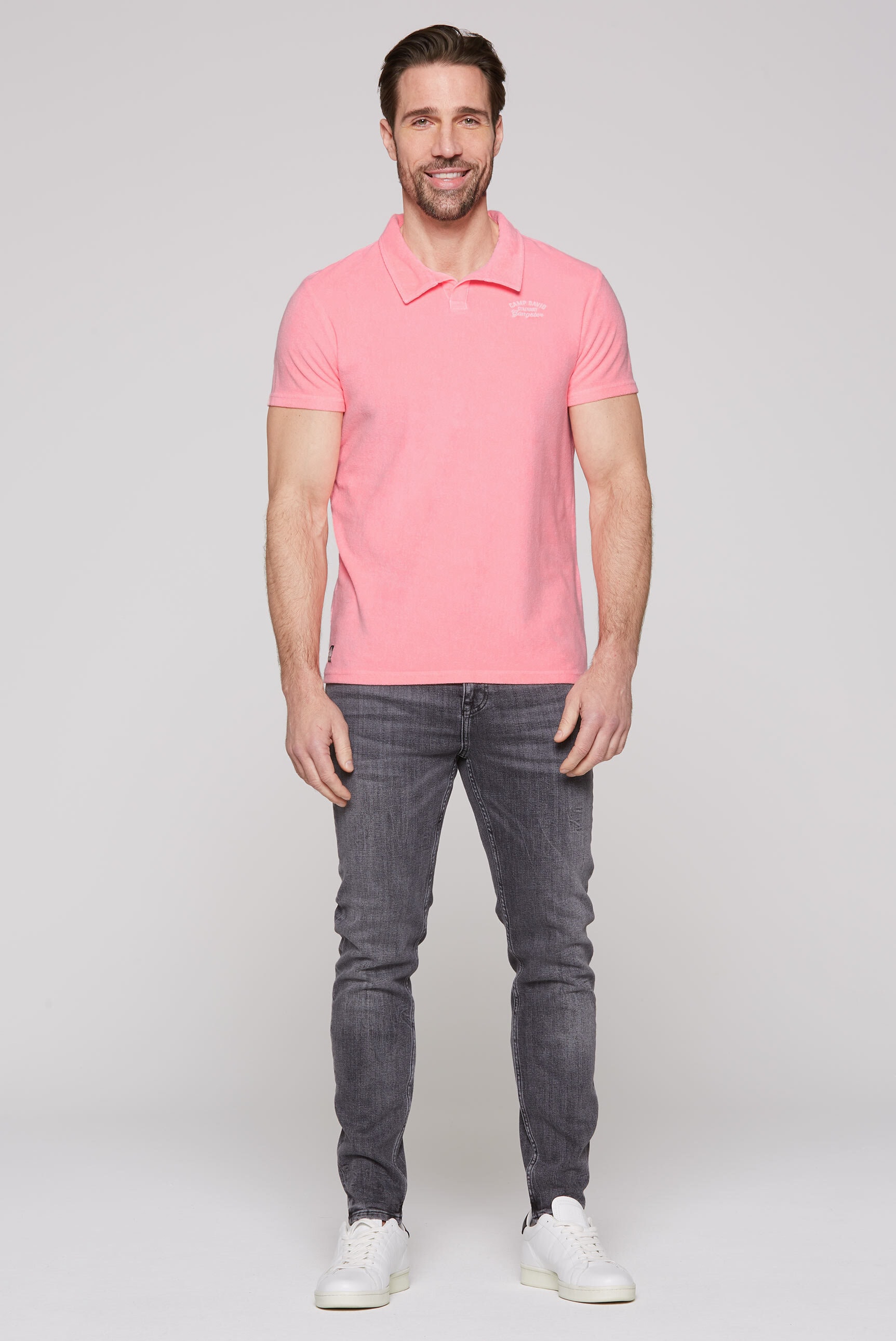 CAMP DAVID Poloshirt, mit Stickerei