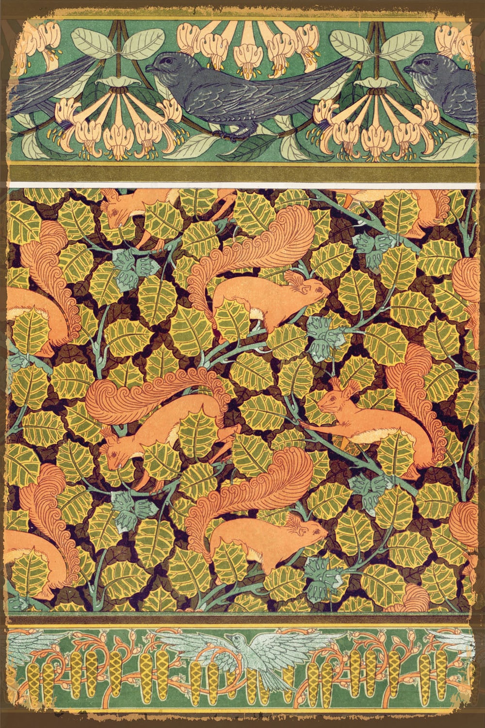 queence Alu-Dibond-Druck »Eichhörnchen«, Eichhörnchen-Weihnachten, (1 St.), Blätter, Natur, Schild