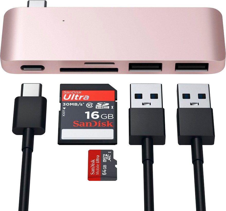 Satechi Adapter »Type-C Pass-through USB Hub«