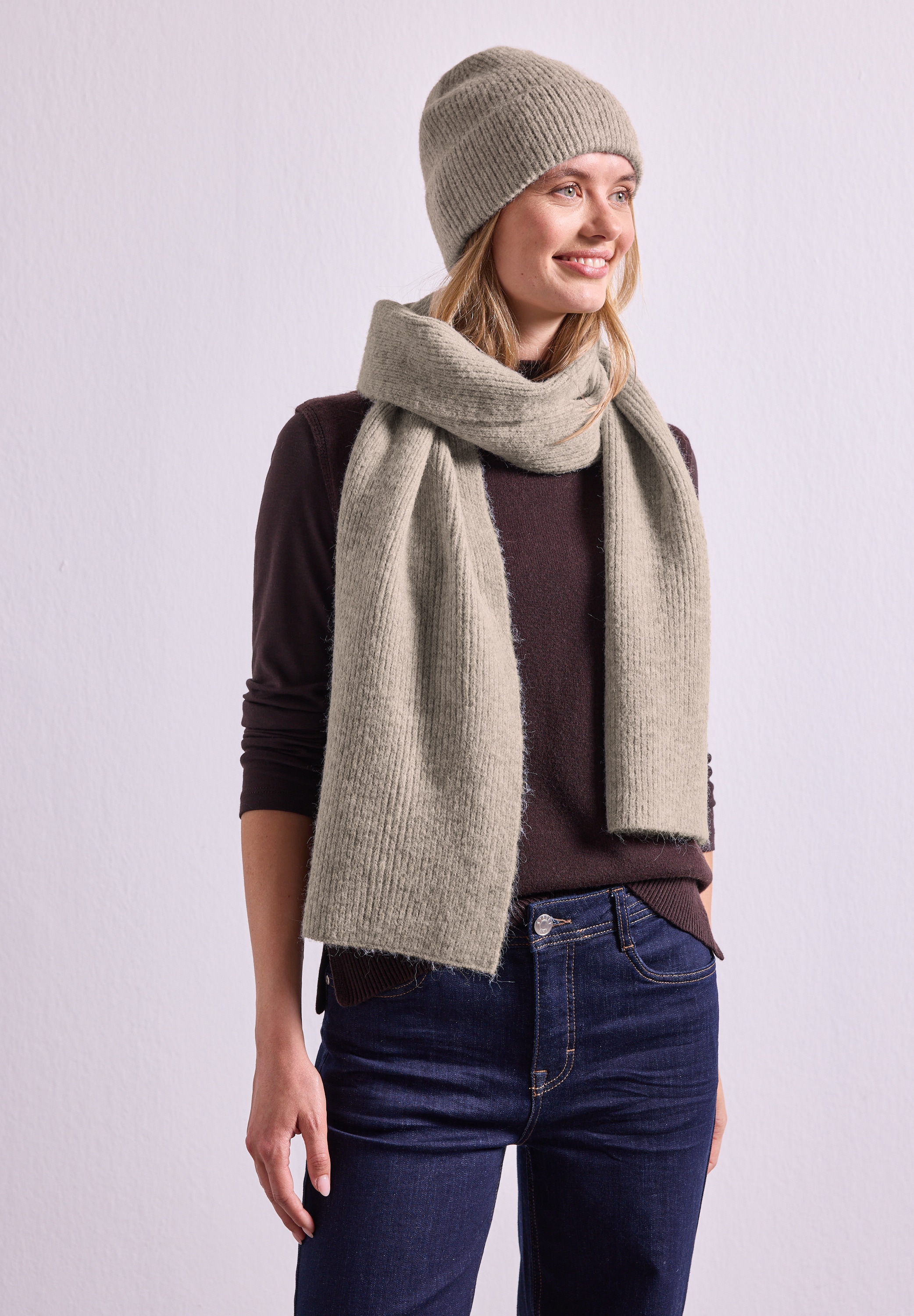 STREET ONE Schal aus softem Materialmix