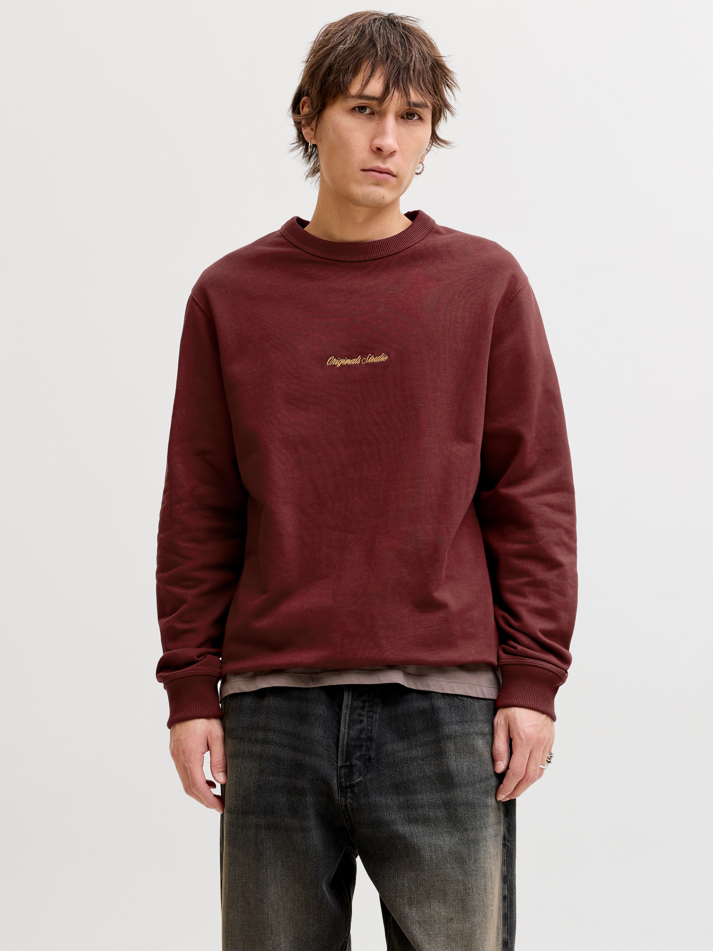 Jack & Jones Sweatshirt "JORNORREBRO EMB SWEAT CREW NOOS", mit Logo Print günstig online kaufen