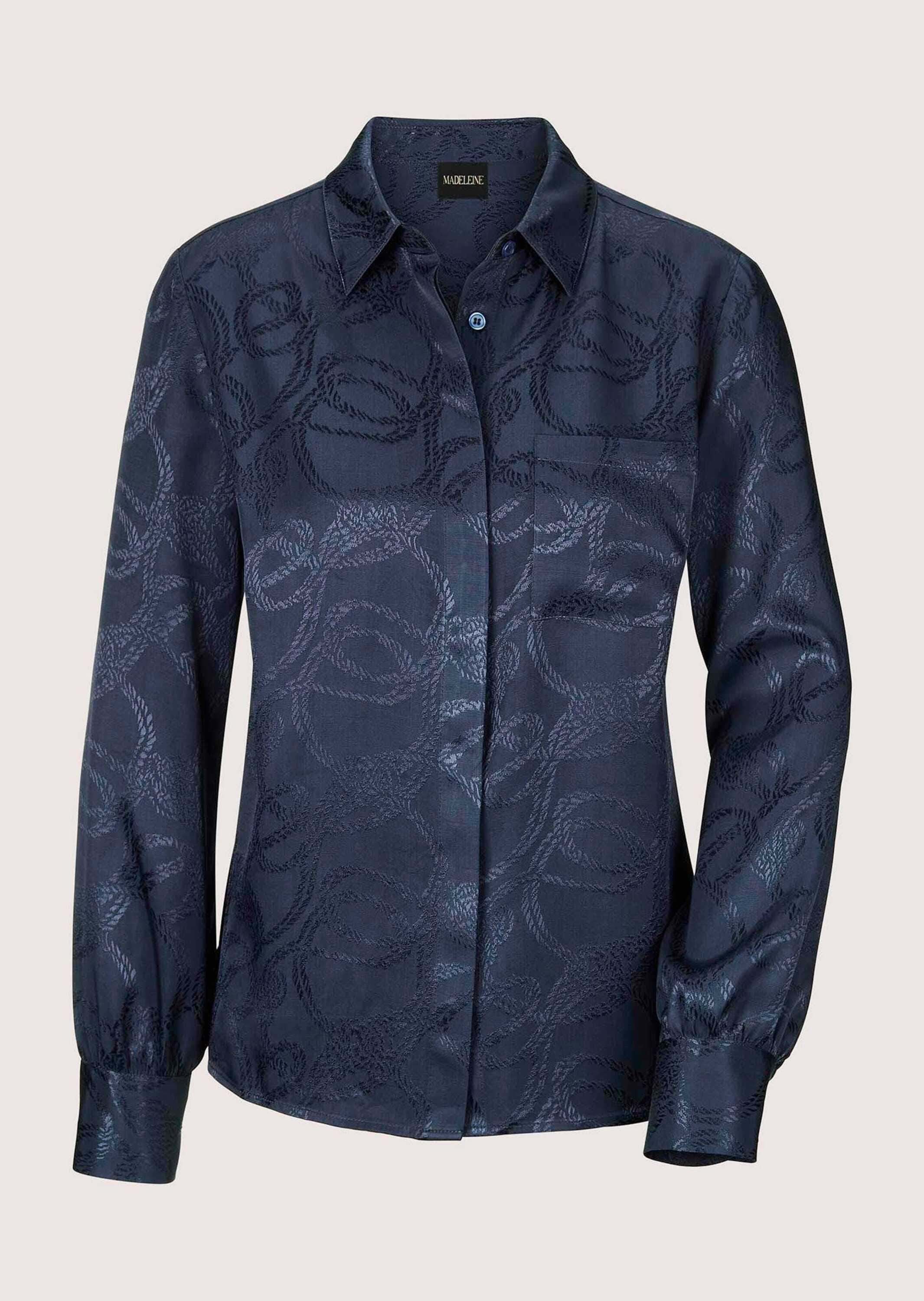 MADELEINE Hemdbluse "Bluse Hemdbluse mit Jacquard-Dessin" günstig online kaufen