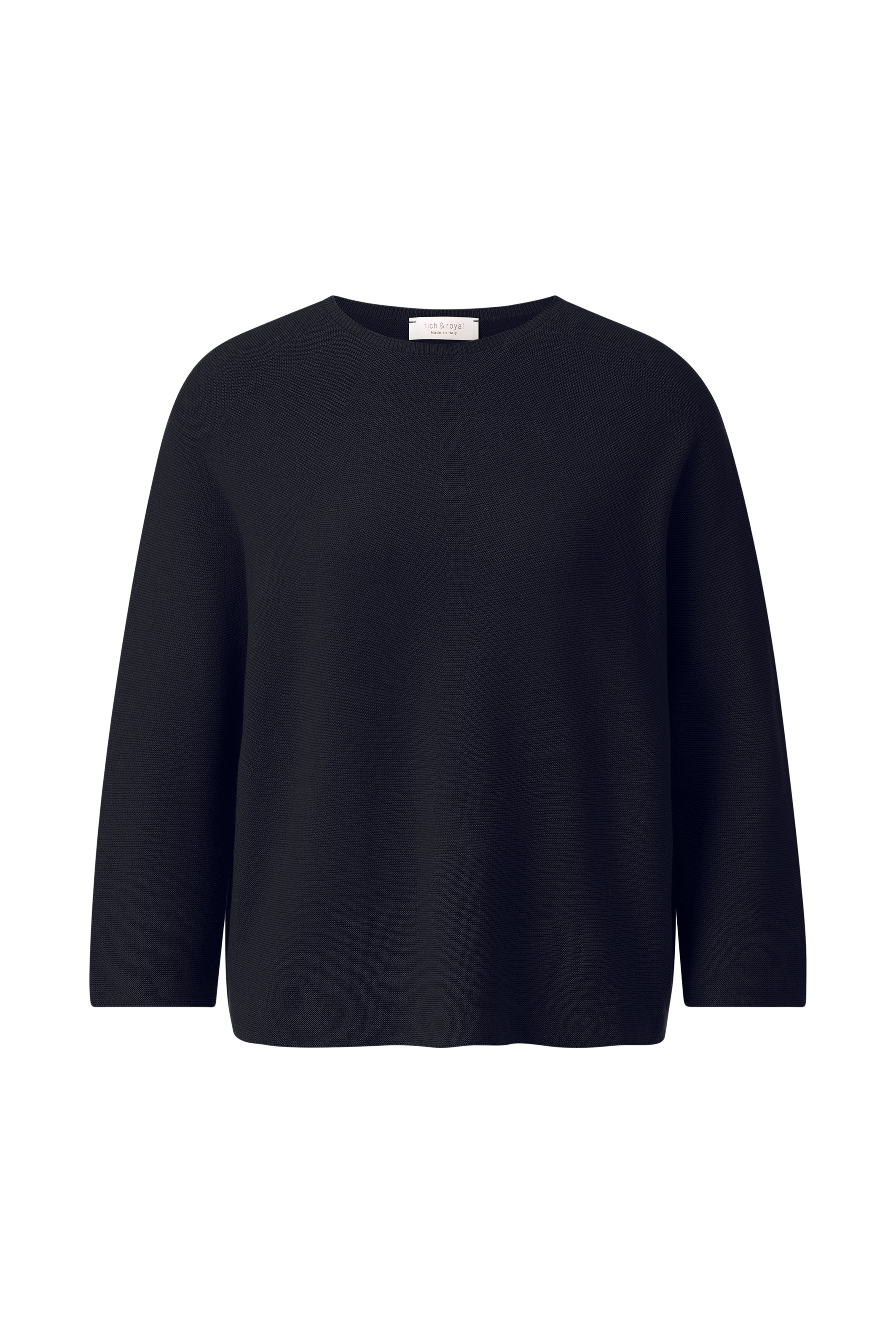 RICHROYAL Strickpullover, Mit Rundhalsausschnitt