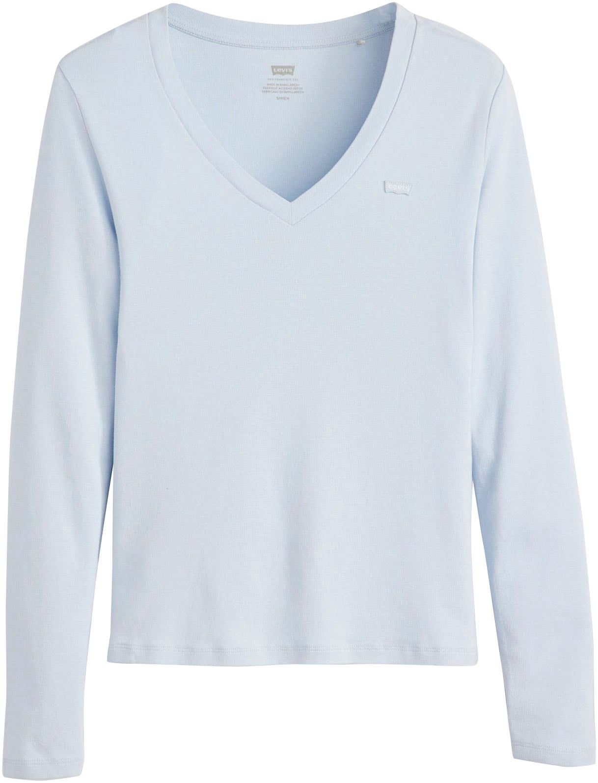 Levi's® Langarmshirt »ESSENTIAL HM LS VNECK«, mit Logo Stickerei