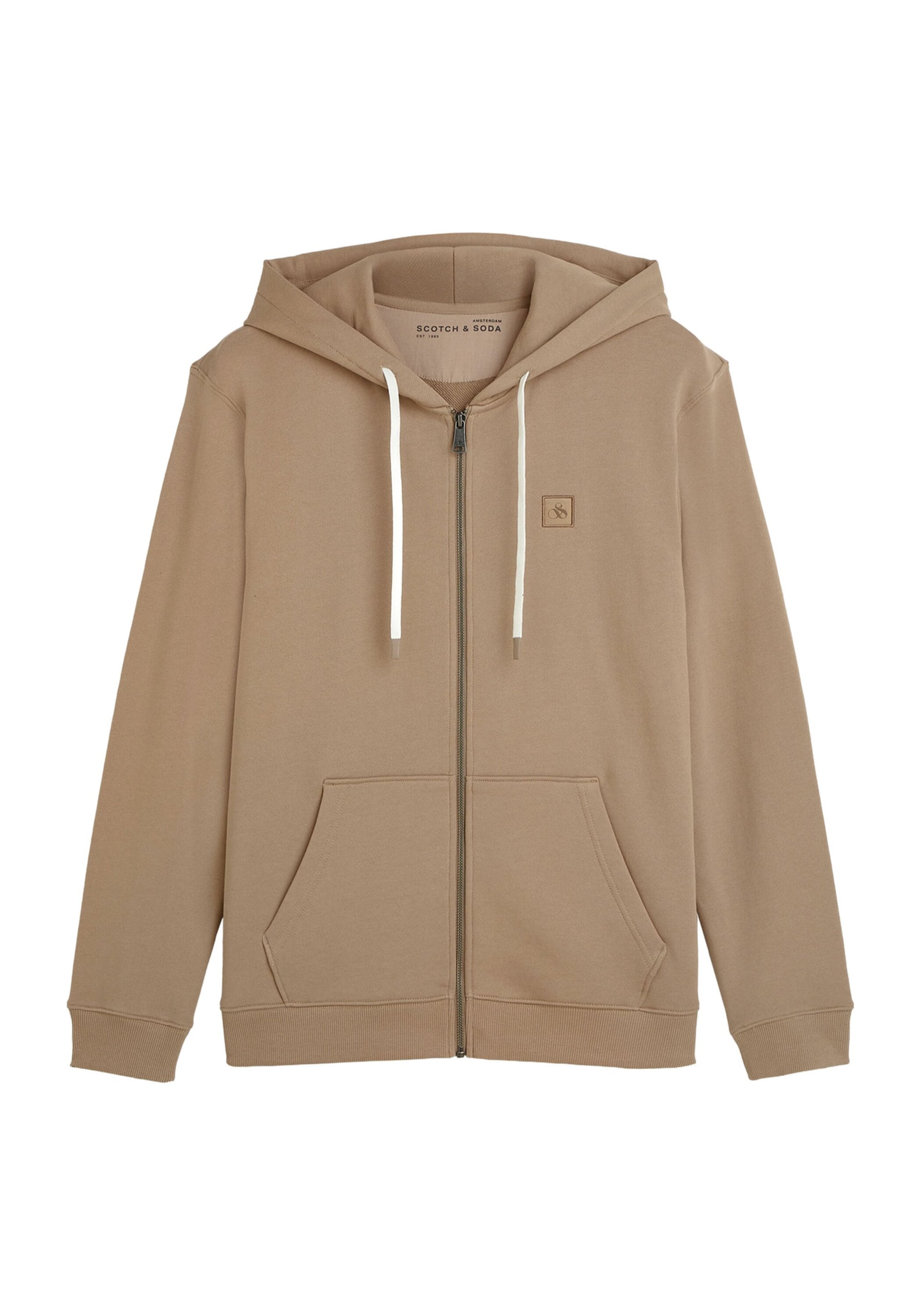 Scotch & Soda Sweatshirt "Sweatjacke Logo Badge Zipthrough Hoodie 1er Pack" günstig online kaufen