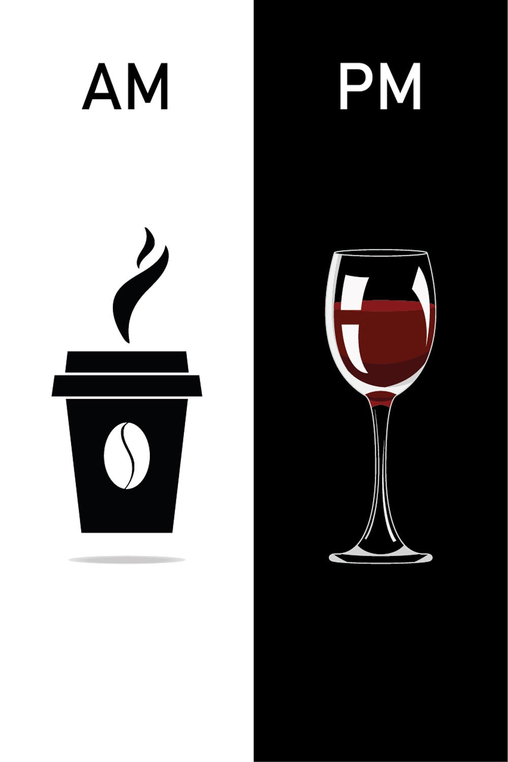 Black Friday queence BAUR Kaffeebecher | Motiv Stahlblech und Wanddekoobjekt PM »AM auf Wein«, 