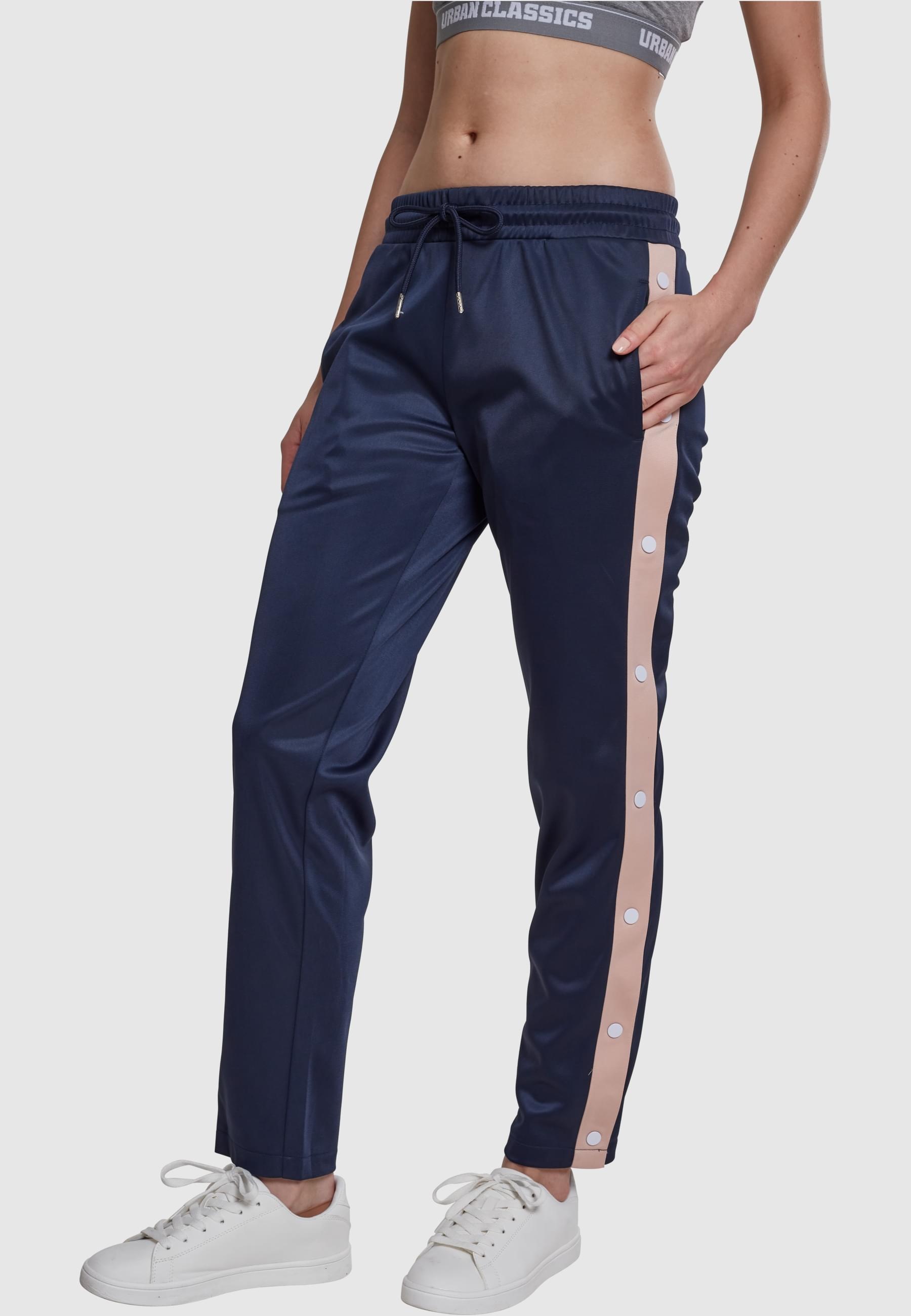 URBAN CLASSICS Stoffhose »Urban Classics Damen Ladies Button Up Track Pants«, (1 tlg.)