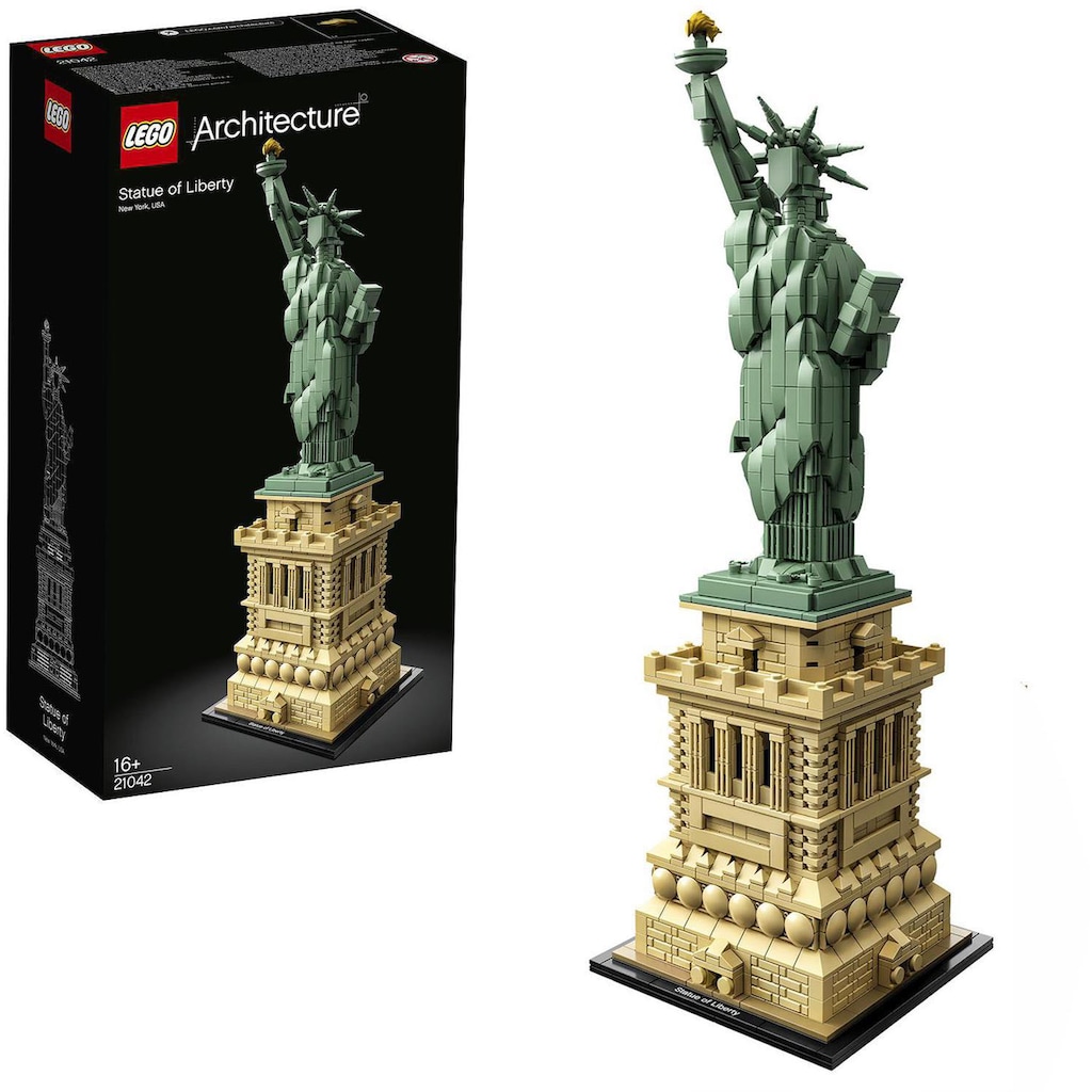 LEGO® Konstruktionsspielsteine »Freiheitsstatue (21042), LEGO® Architecture«, (1685 St.), Made in Europe