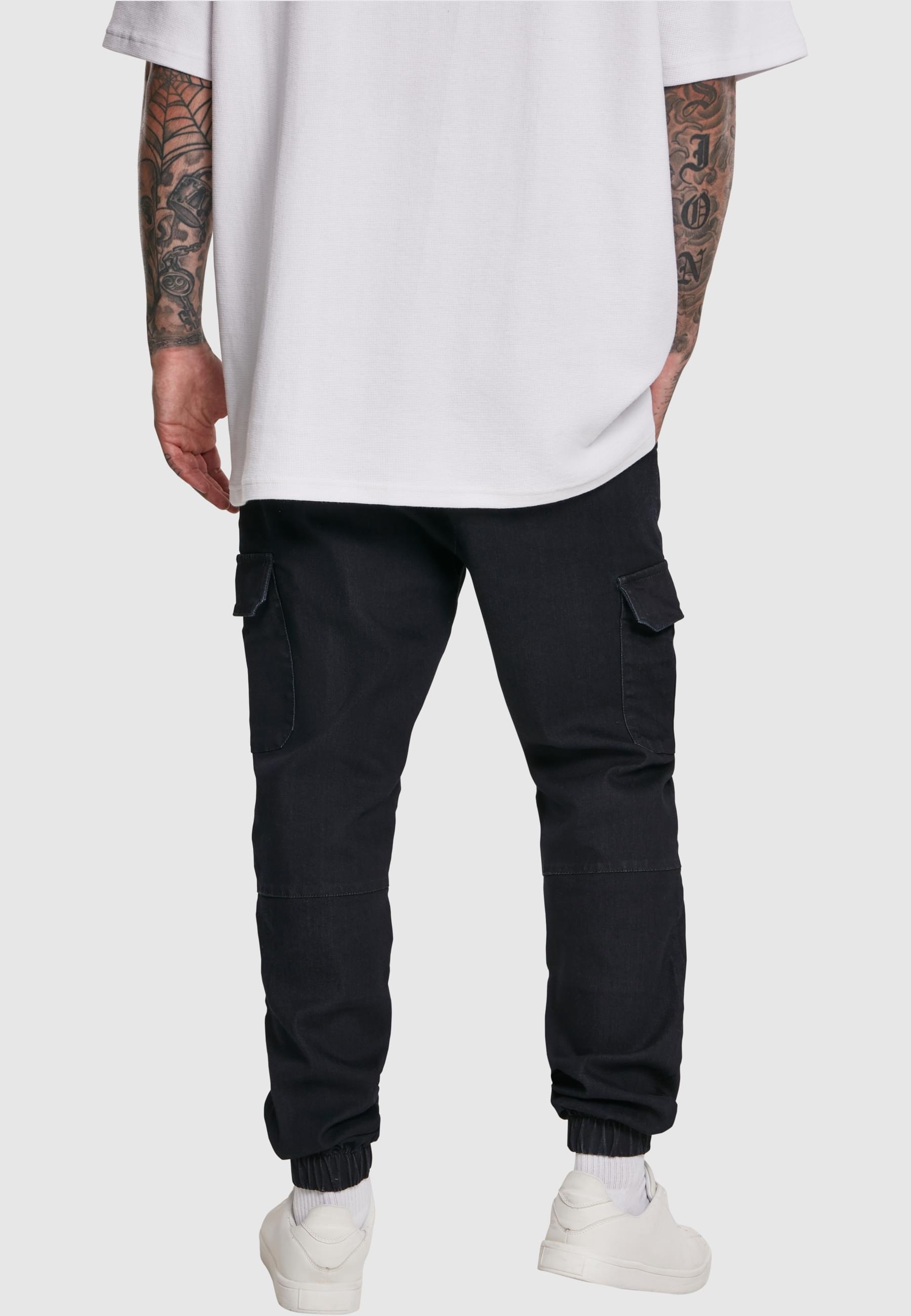 URBAN CLASSICS Stoffhose »Urban Classics Herren Cargo Jogging Jeans«, (1 tlg.)