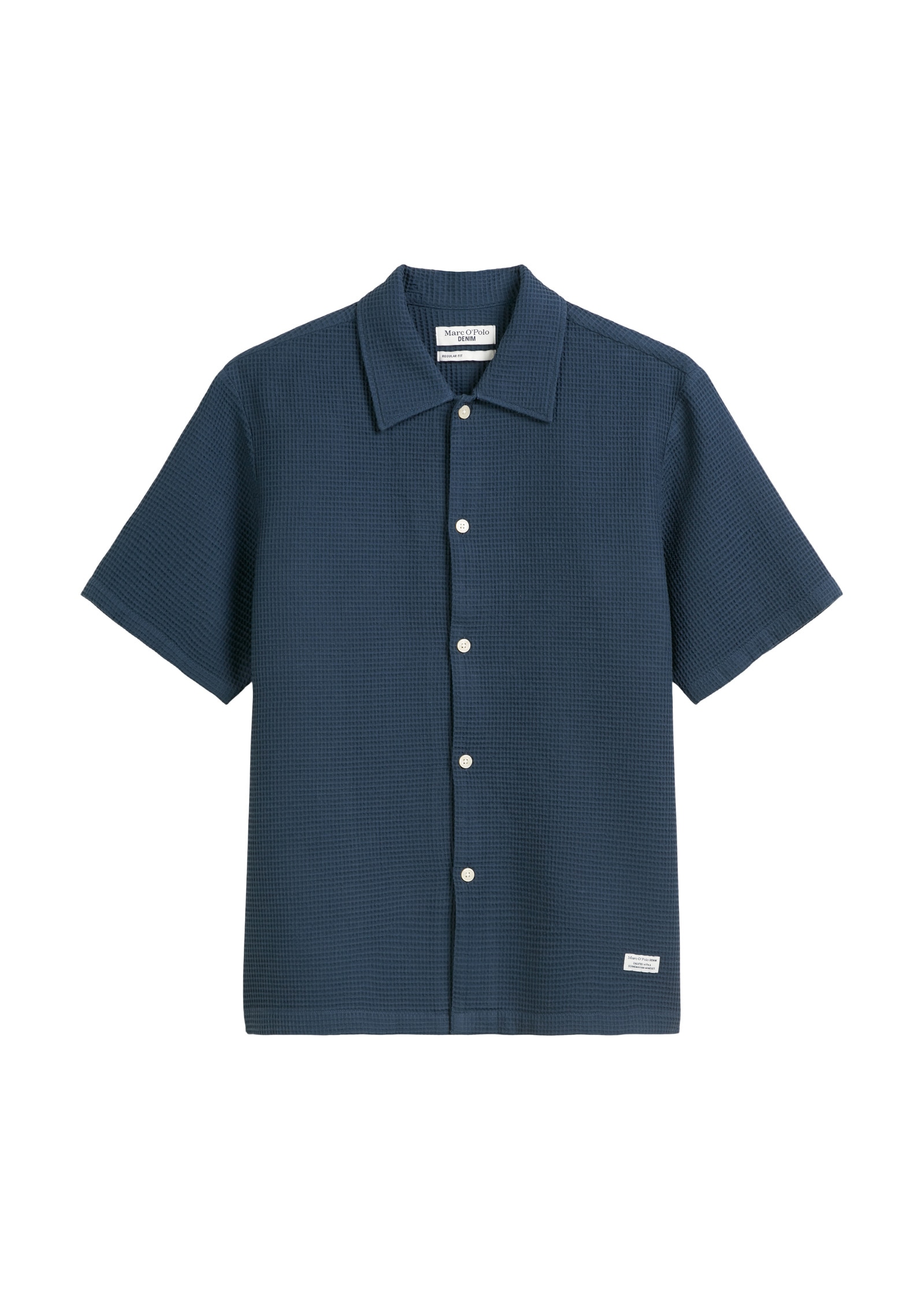 Marc O'Polo DENIM Kurzarmhemd »mit markanter Waffel-Struktur«