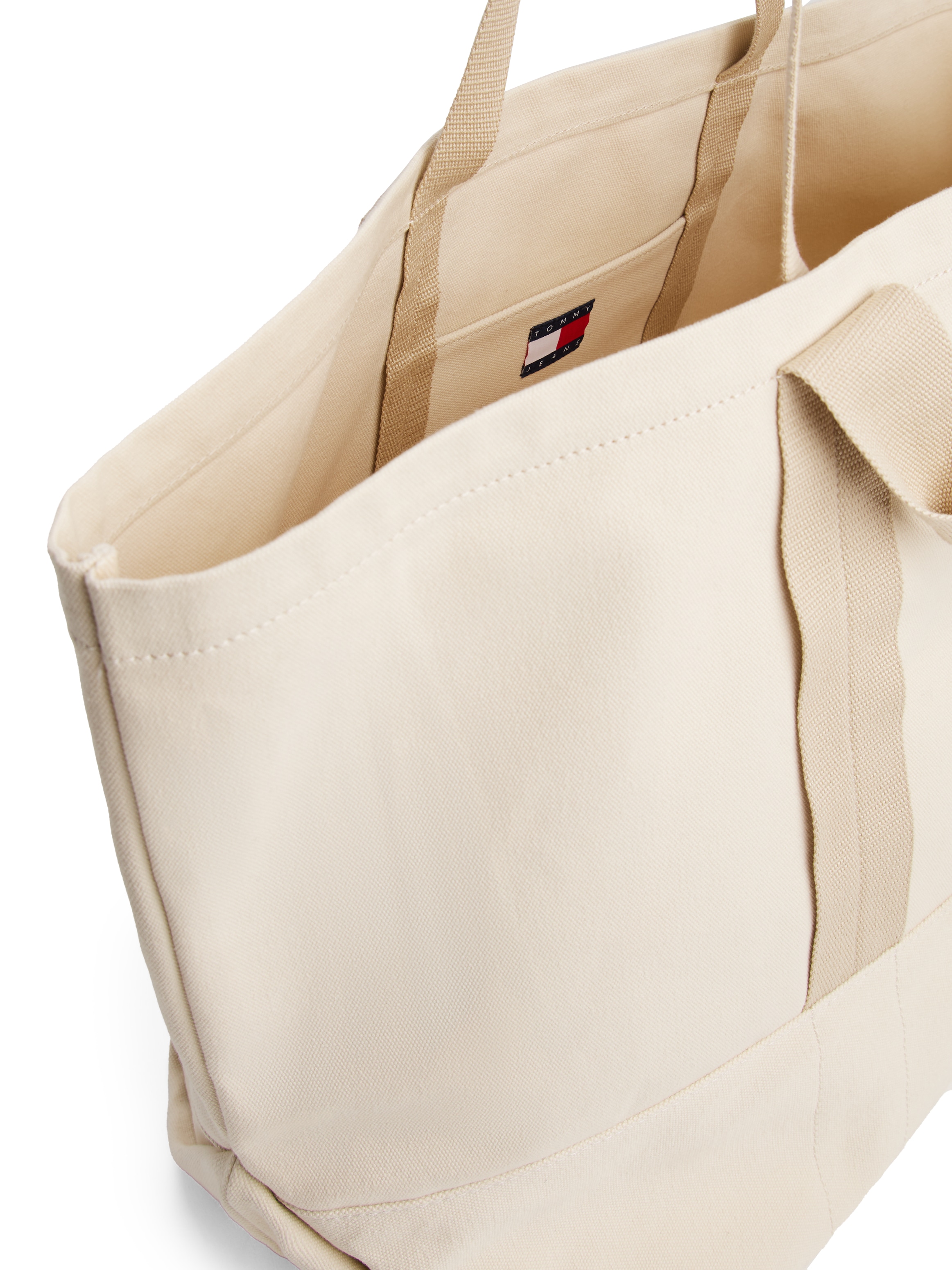 Tommy Jeans Tragetasche »TJW TOTE EDITION CANVAS«, Damen Henkeltasche, Shopper, Schultertasche mit Logo-Schriftzug