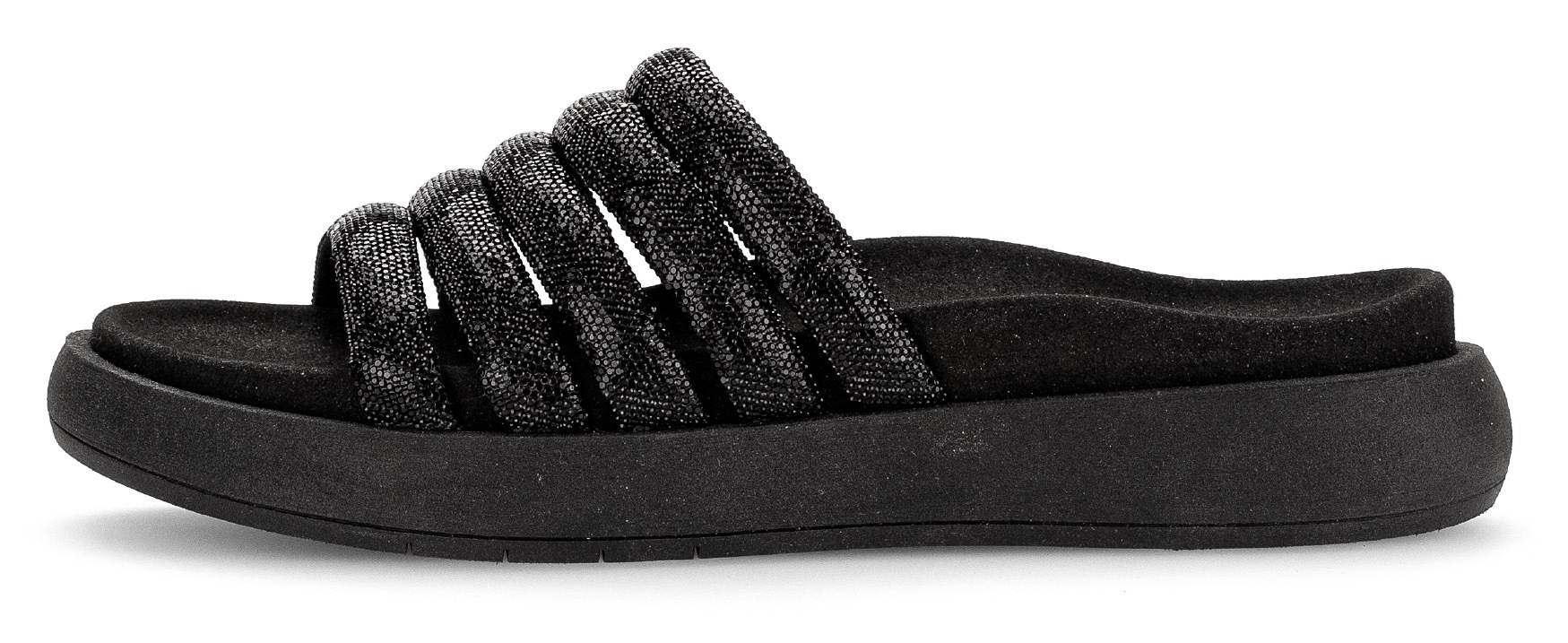 Gabor Pantolette, Plateau, Sommerschuh, Schlappen in funkelnder Optik günstig online kaufen