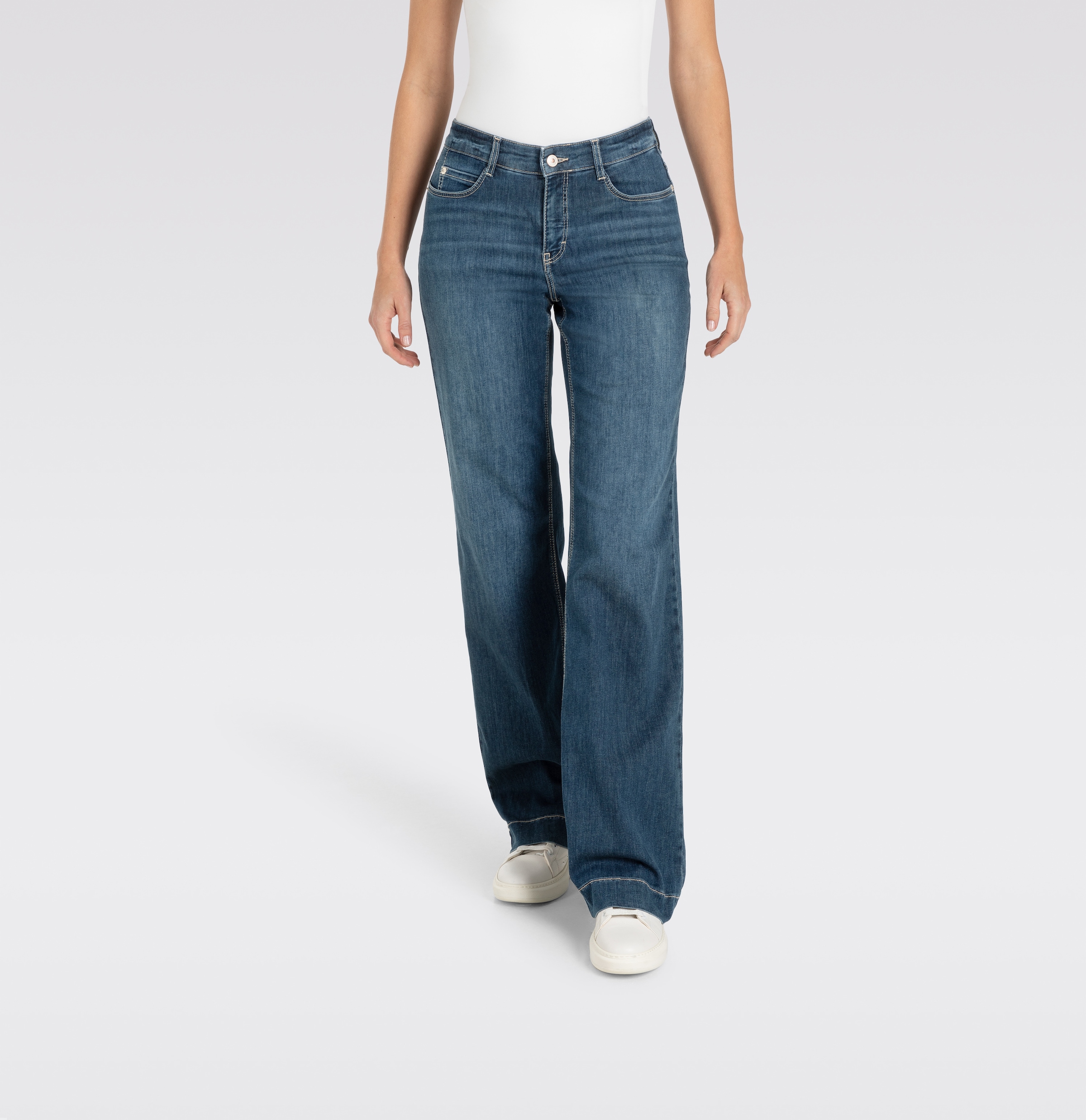 MAC Weite Jeans "DREAM WIDE", mit weitem Bein-Stretch günstig online kaufen