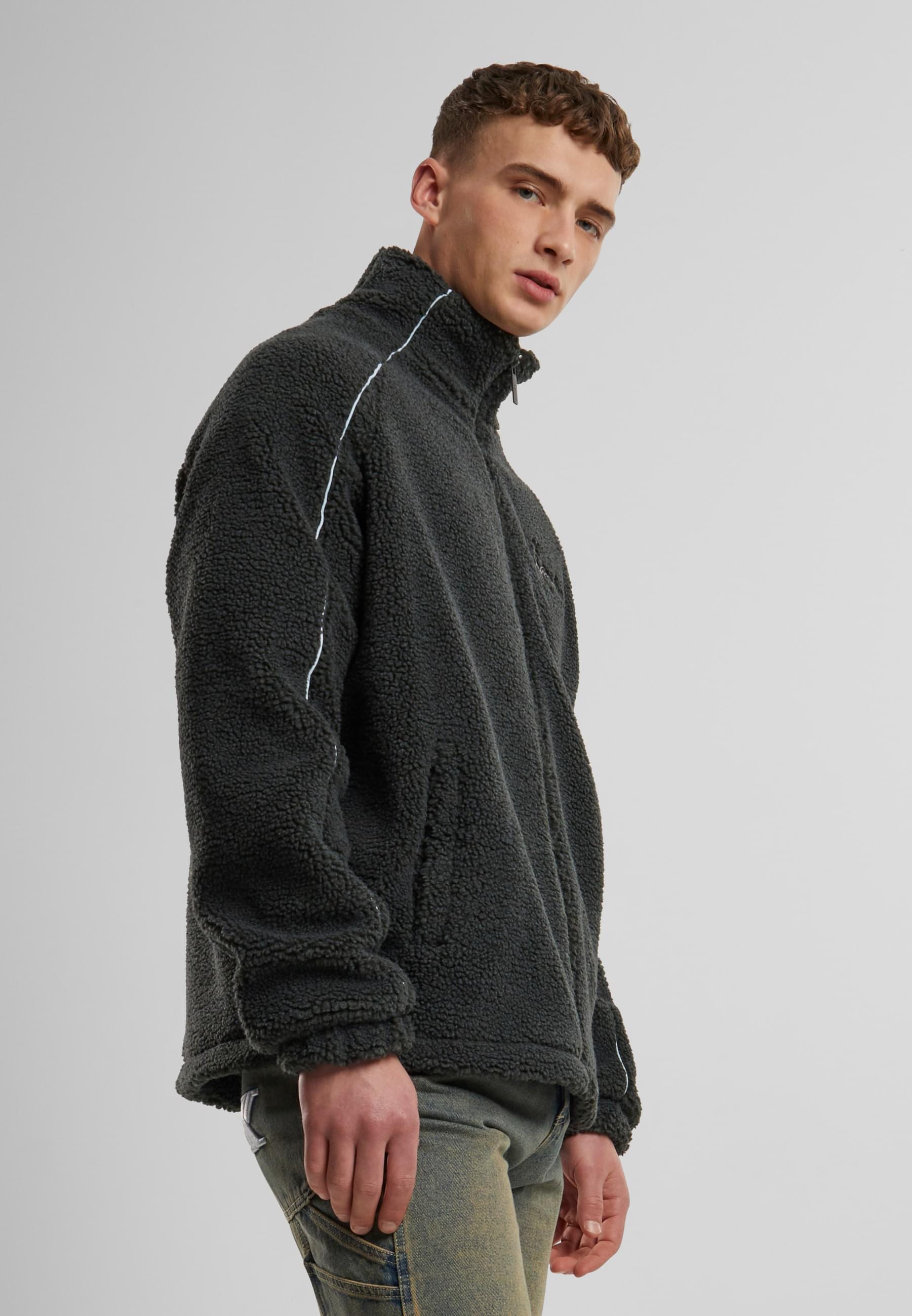 Karl Kani Allwetterjacke »Karl Kani Karl Kani Metal Signature Teddy Jacket«, (1 St.), mit Kapuze