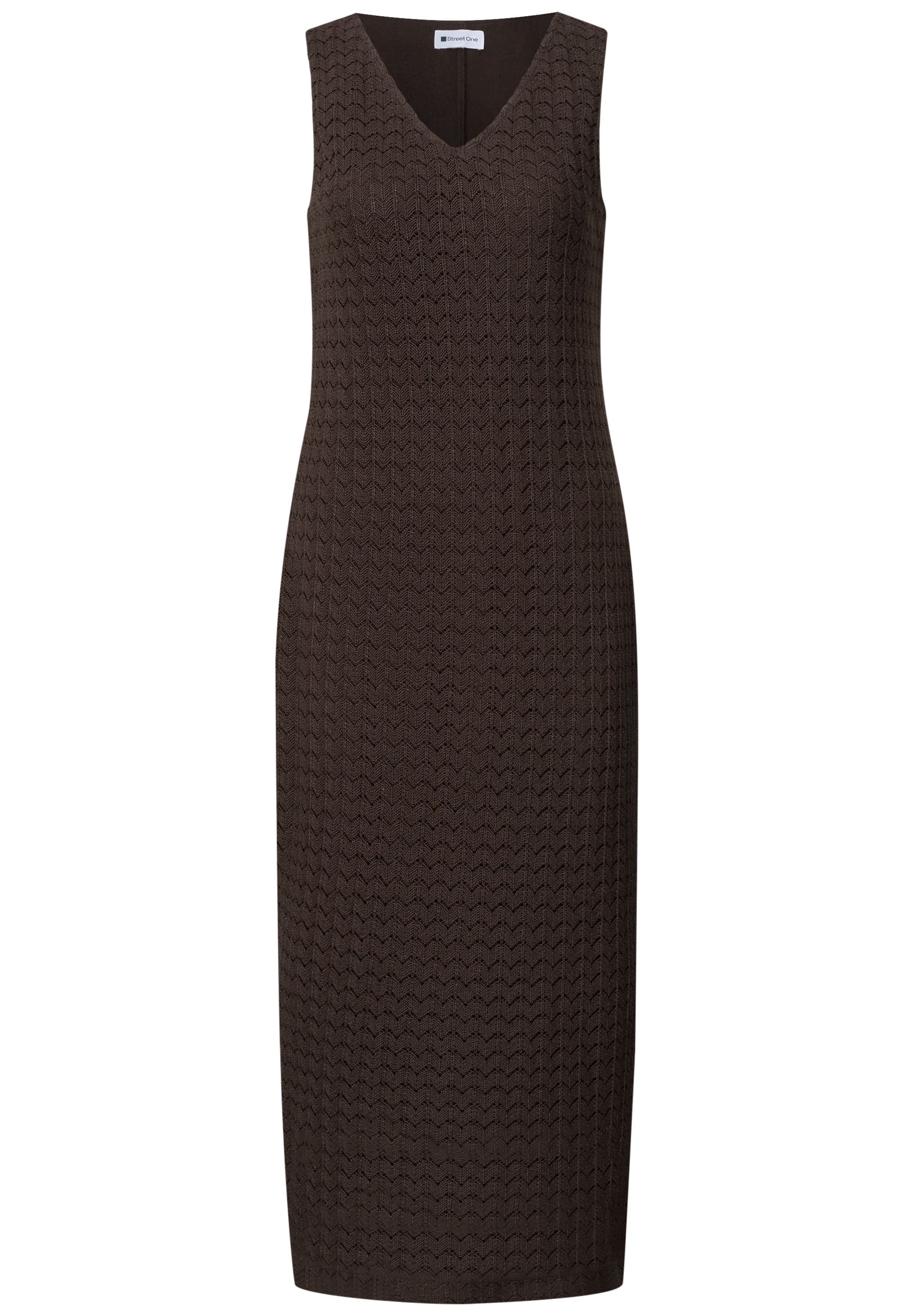 STREET ONE Midikleid Ohne Taschen in Unifarbe