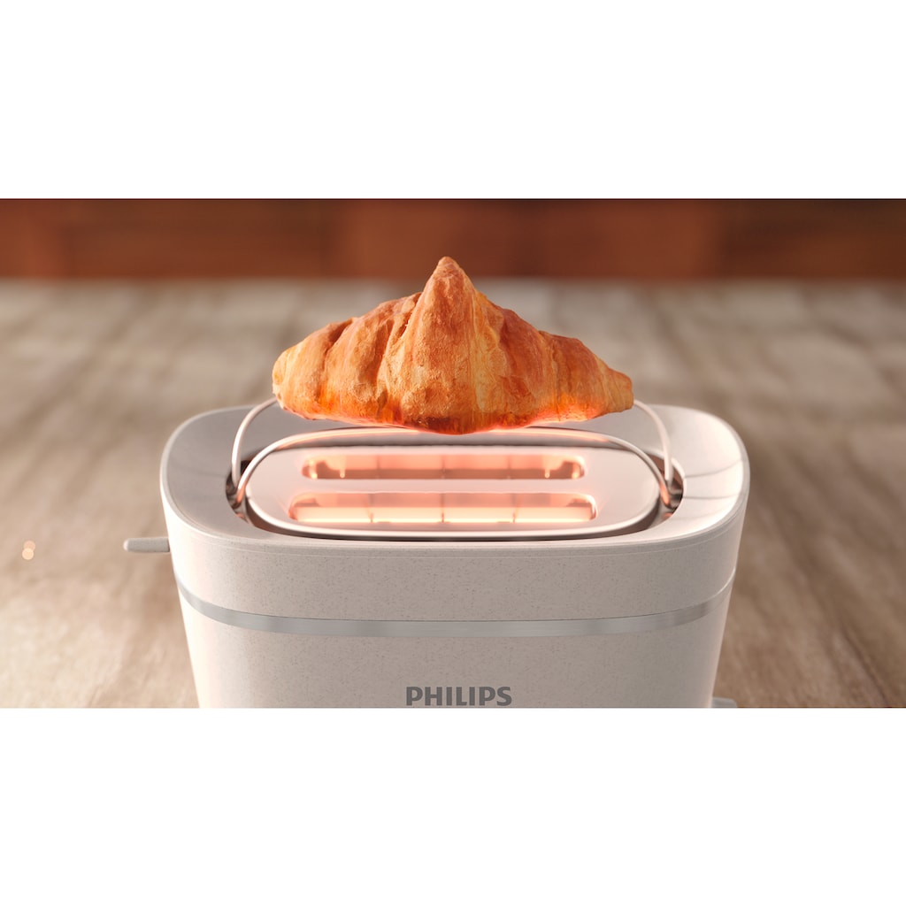 Philips Toaster »HD2640/10 Eco Conscious Collection Serie 5000«, 2 kurze Schlitze, 830 W