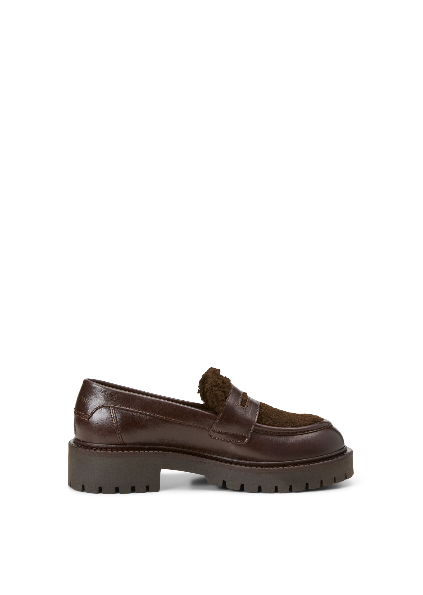 Marc O'Polo Loafer »aus gewachstem Leder und Teddyfell«