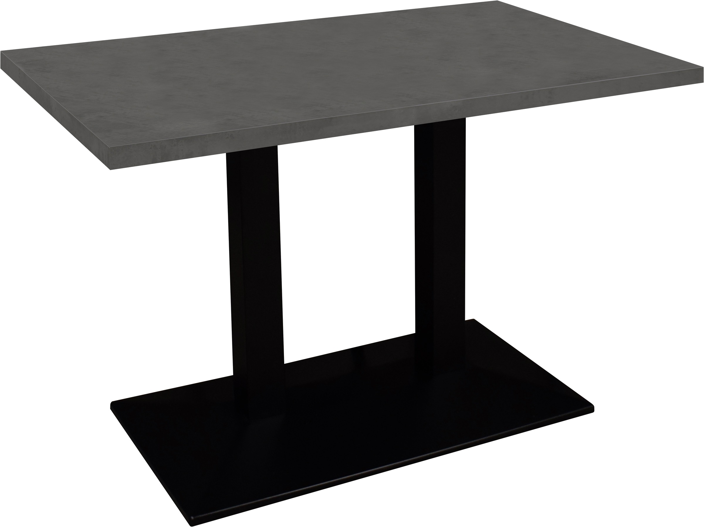 Mäusbacher Bistrotisch "Big Bistro Metall" Doppelsäulengestell, eckige Platte BHT 120x75x70 cm