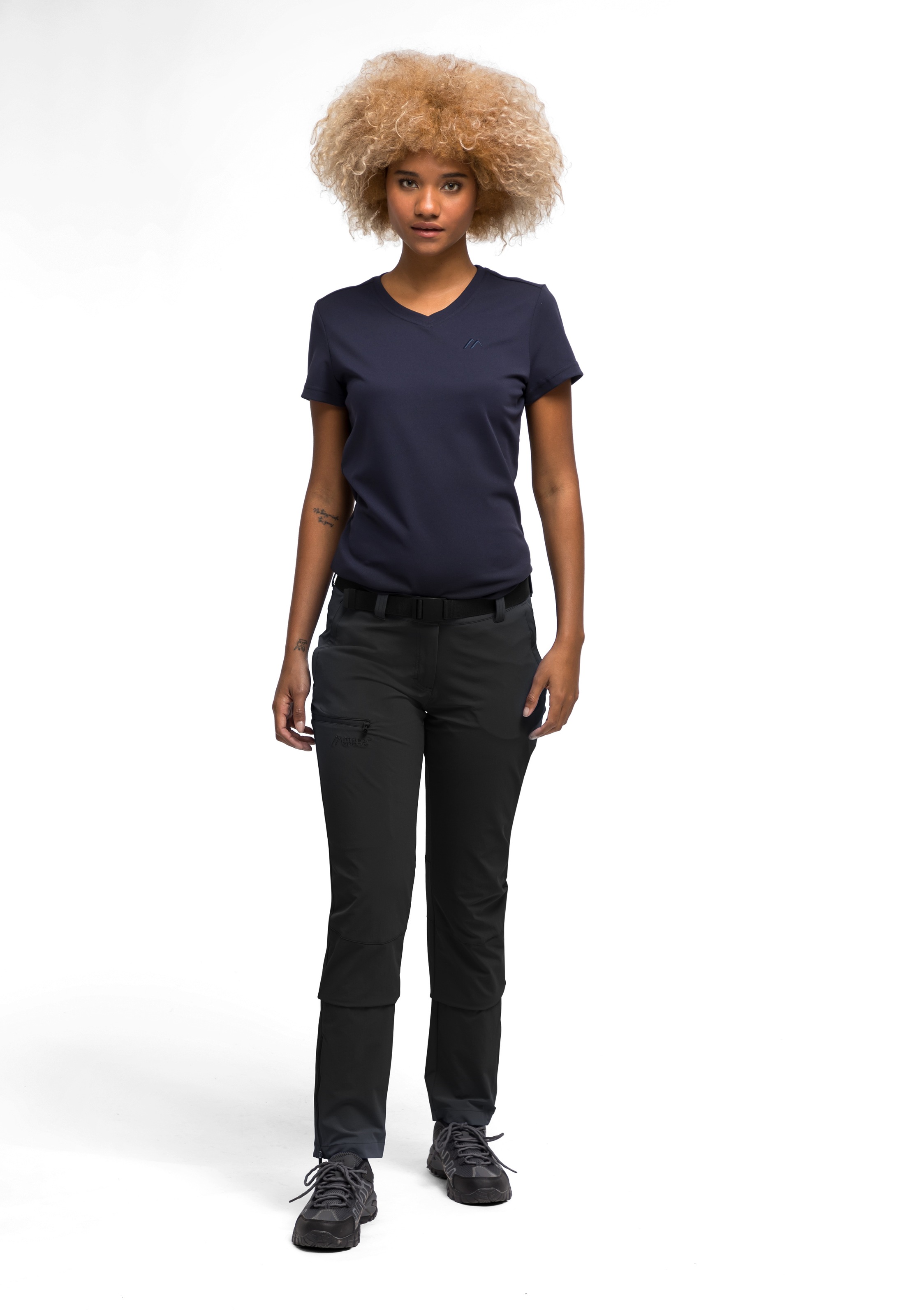 Maier Sports Funktionshose »Inara slim«, Herren Wanderhose, atmungsaktive Outdoor-Hose, 4 Taschen, Slim Fit
