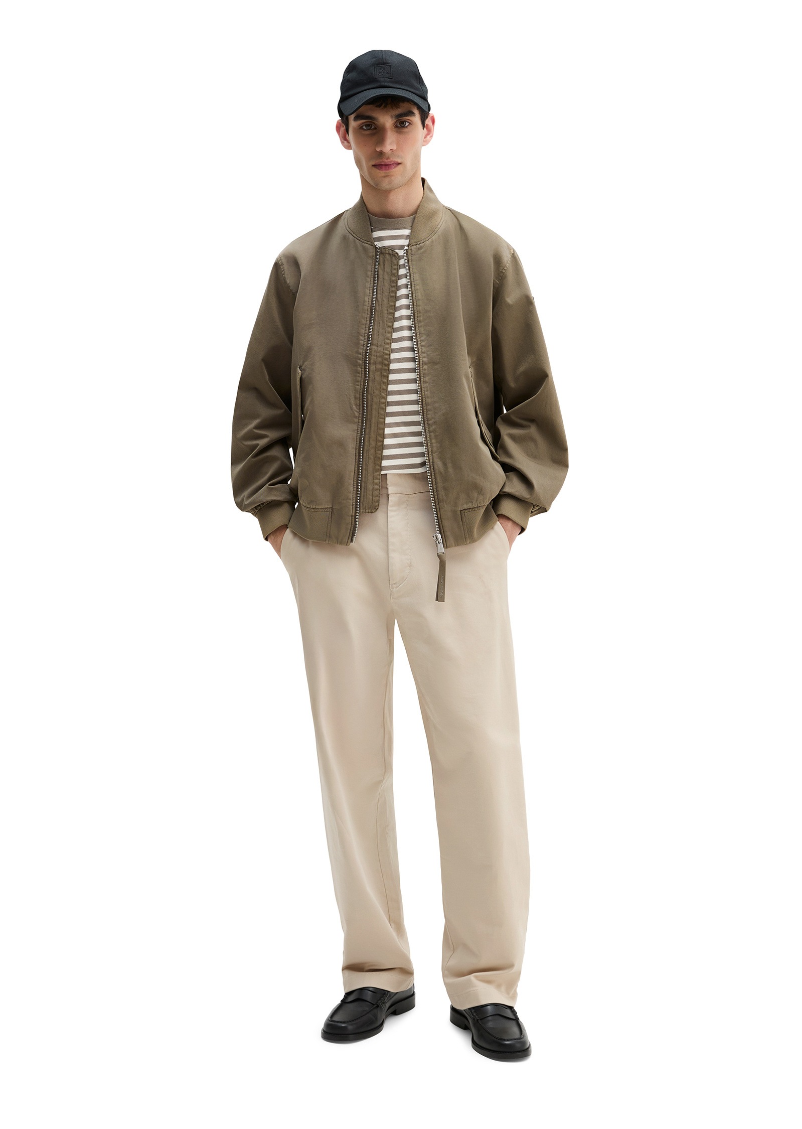 Marc O'Polo Outdoorjacke »aus Bio-Baumwoll-Twill« ohne Kapuze