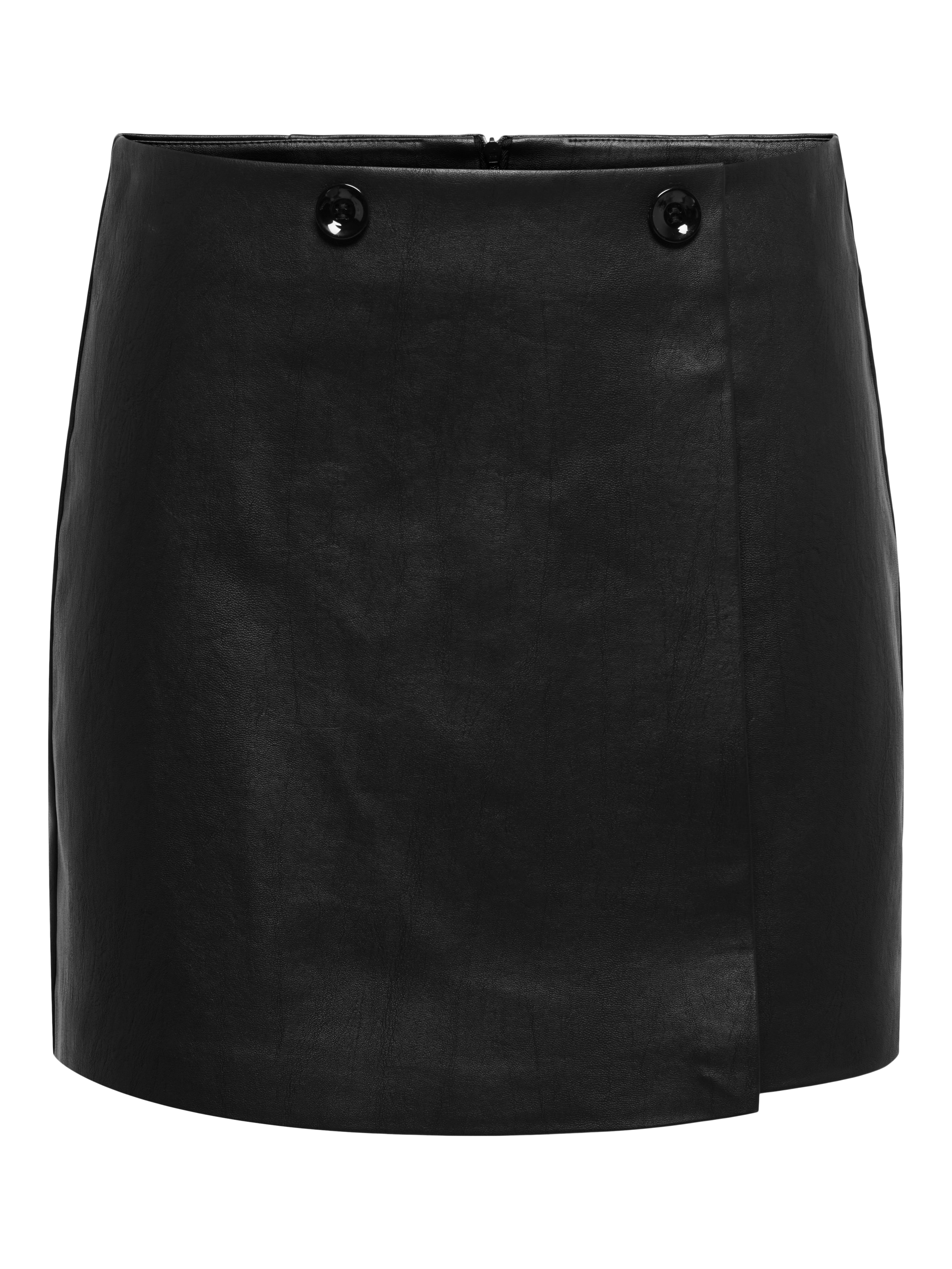 ONLY Lederimitatrock "ONLASTRIA FAUX LEATHER SHORT SKIRT OTW" mit Knopf Det günstig online kaufen