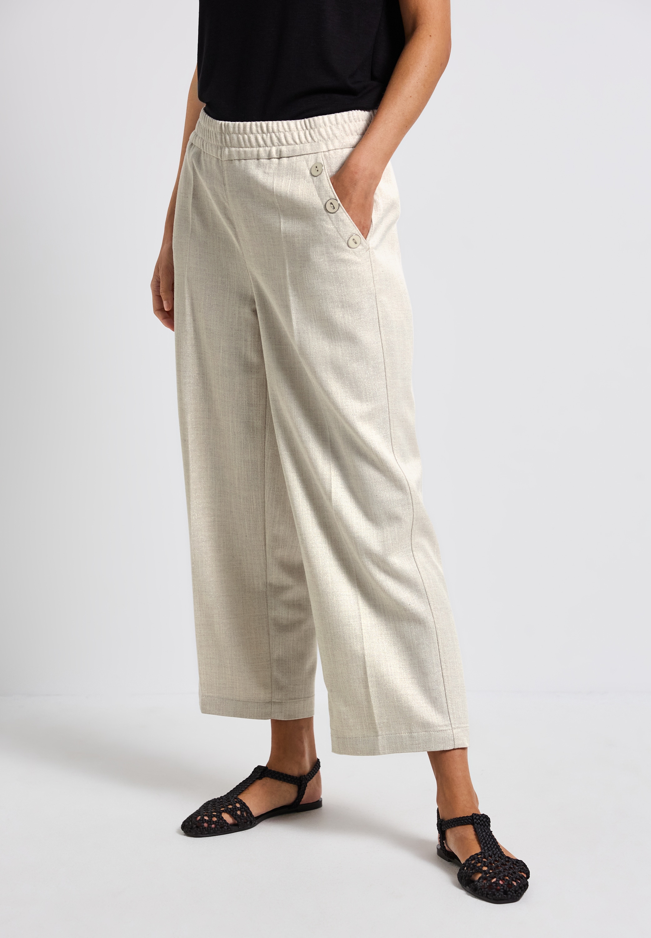 STREET ONE Stoffhose, High Waist günstig online kaufen