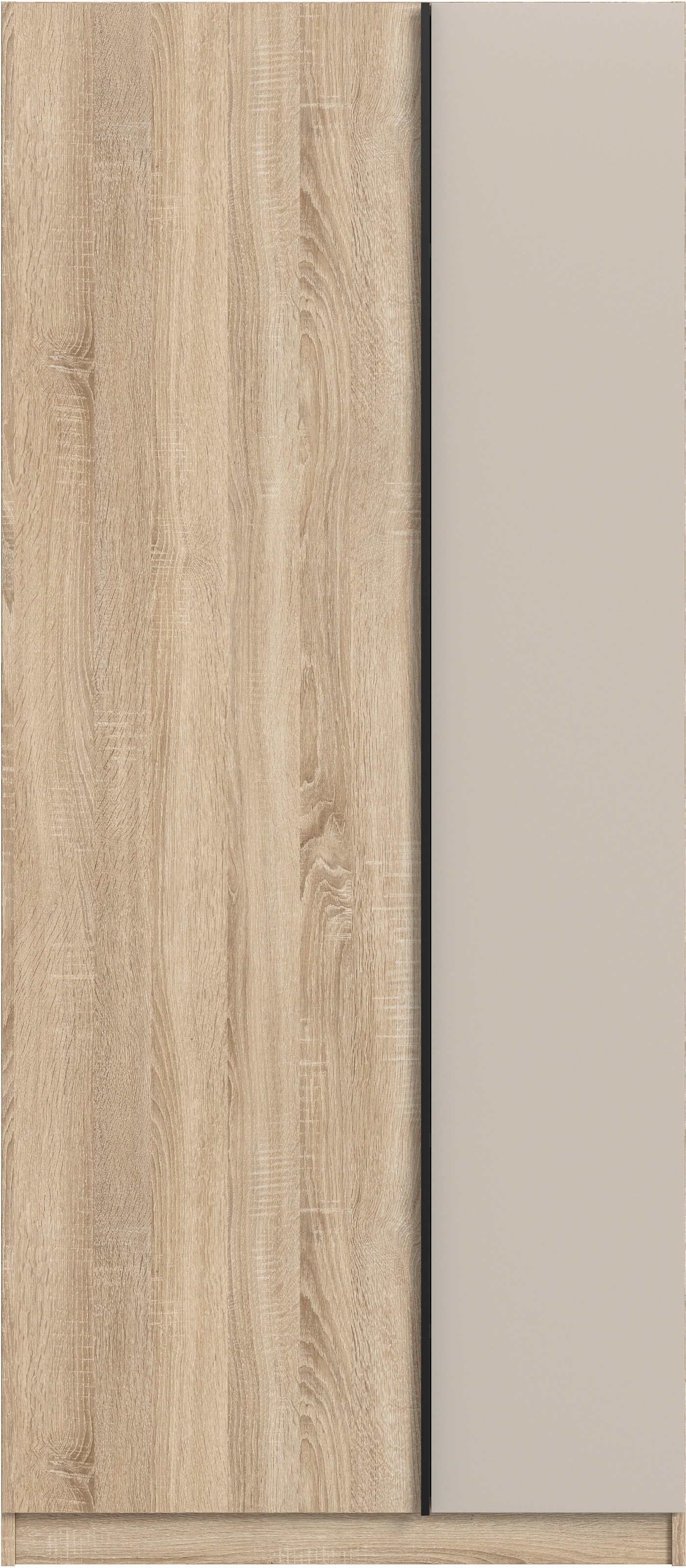 Home affaire Kleiderschrank »BENDINGO, TOPSELLER!, Schlafzimmerschrank, Schrank, Garderobenschrank«, (OTTO BESTSELLER, Garderobe & Schlafzimmer), Breite 80cm, Eiche NB, 2-türig, inkl 1 Kleiderstange und 1 Ablageboden