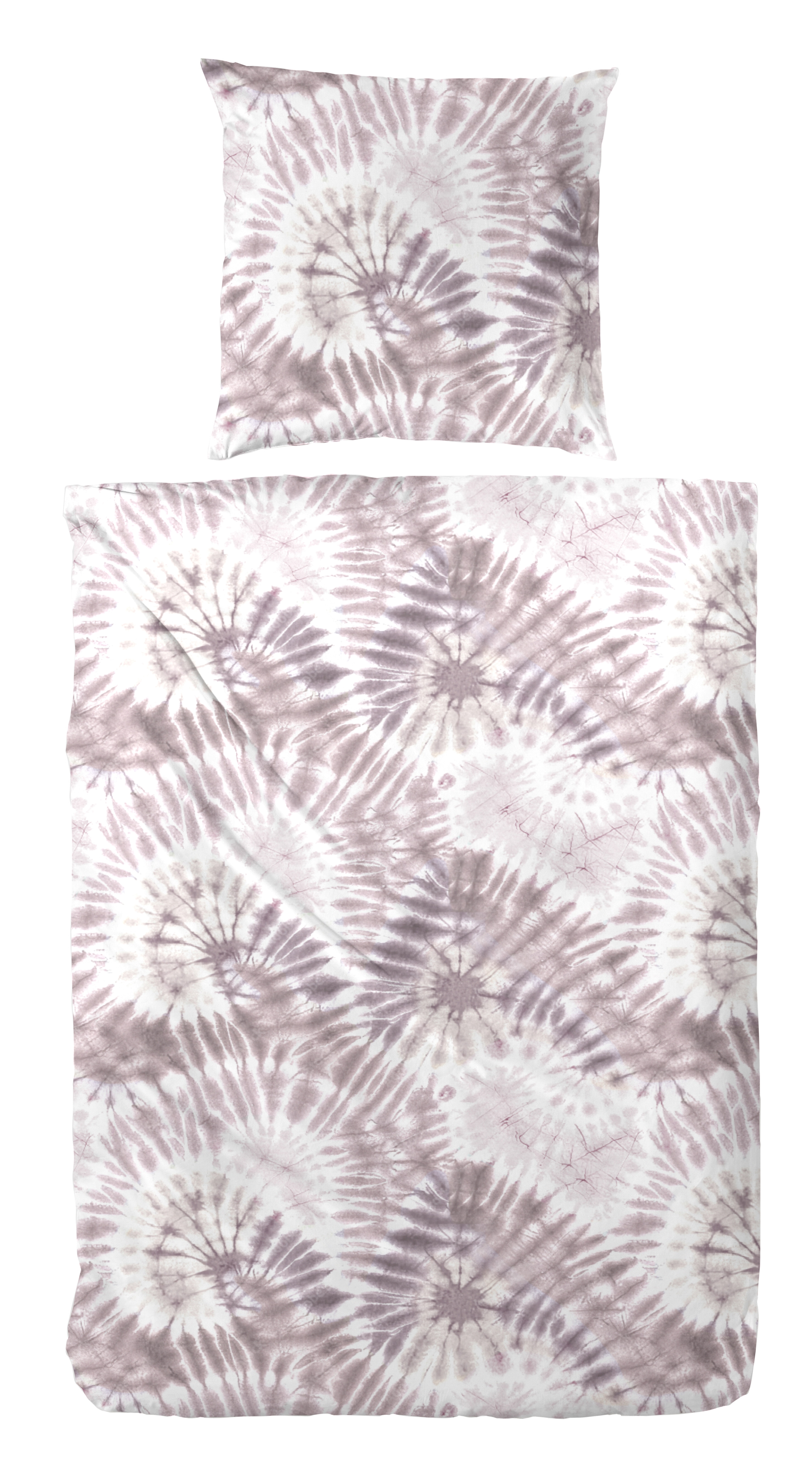 Primera Bettwäsche "Primera Renforce-Bettwäsche Swirl" 2 Stk. in einem lebhaften Batik-Look