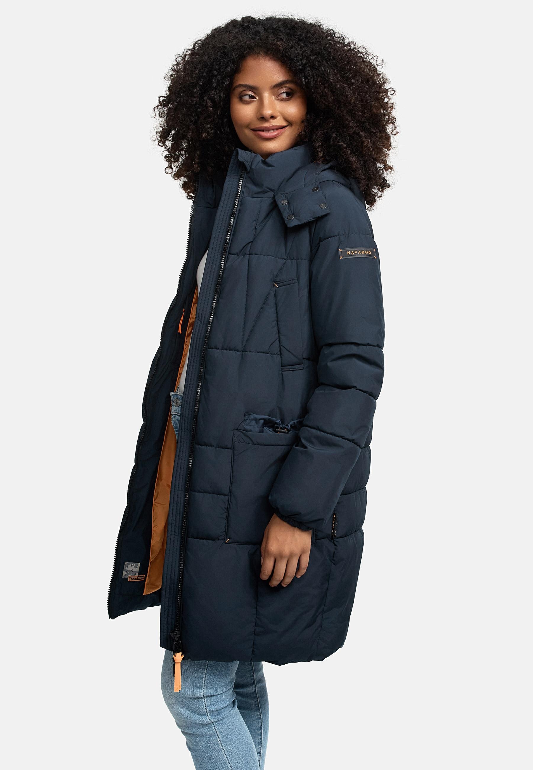 Navahoo Steppmantel »Bliblablubb 14«, Warmer gesteppter Damen Mantel