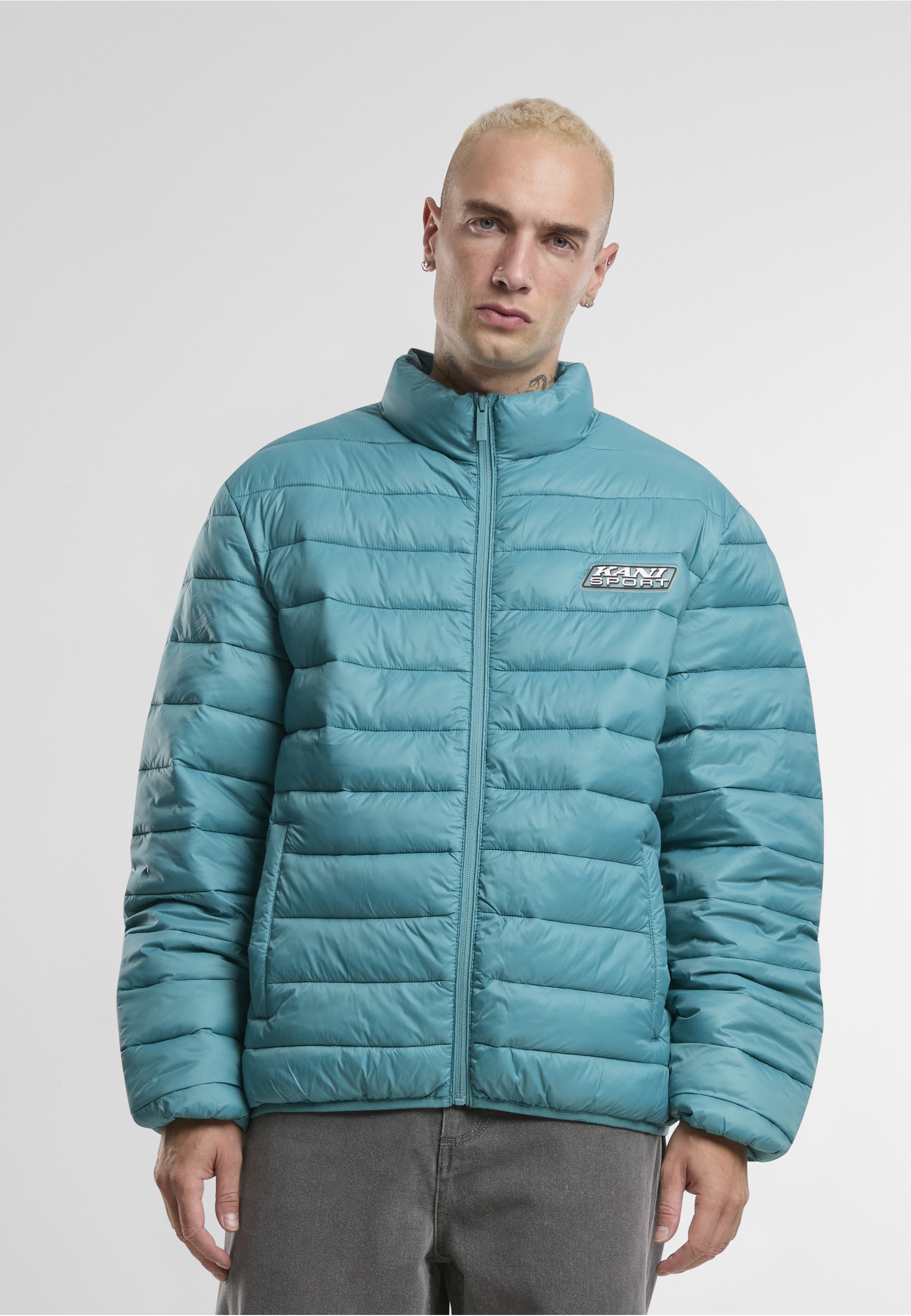 Karl Kani Allwetterjacke »Karl Kani Karl Kani Sport Patch Light Puffer Jacket« 1 Stk. tlg. ohne Kapuze