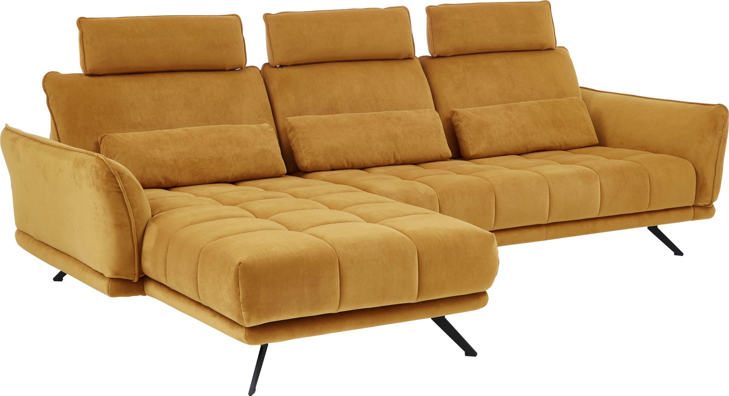 Thumbnail - Die PlanBar Ecksofa "MP-IN20041 L-Form" optional Sitztiefenverstellung und Kopfstützen