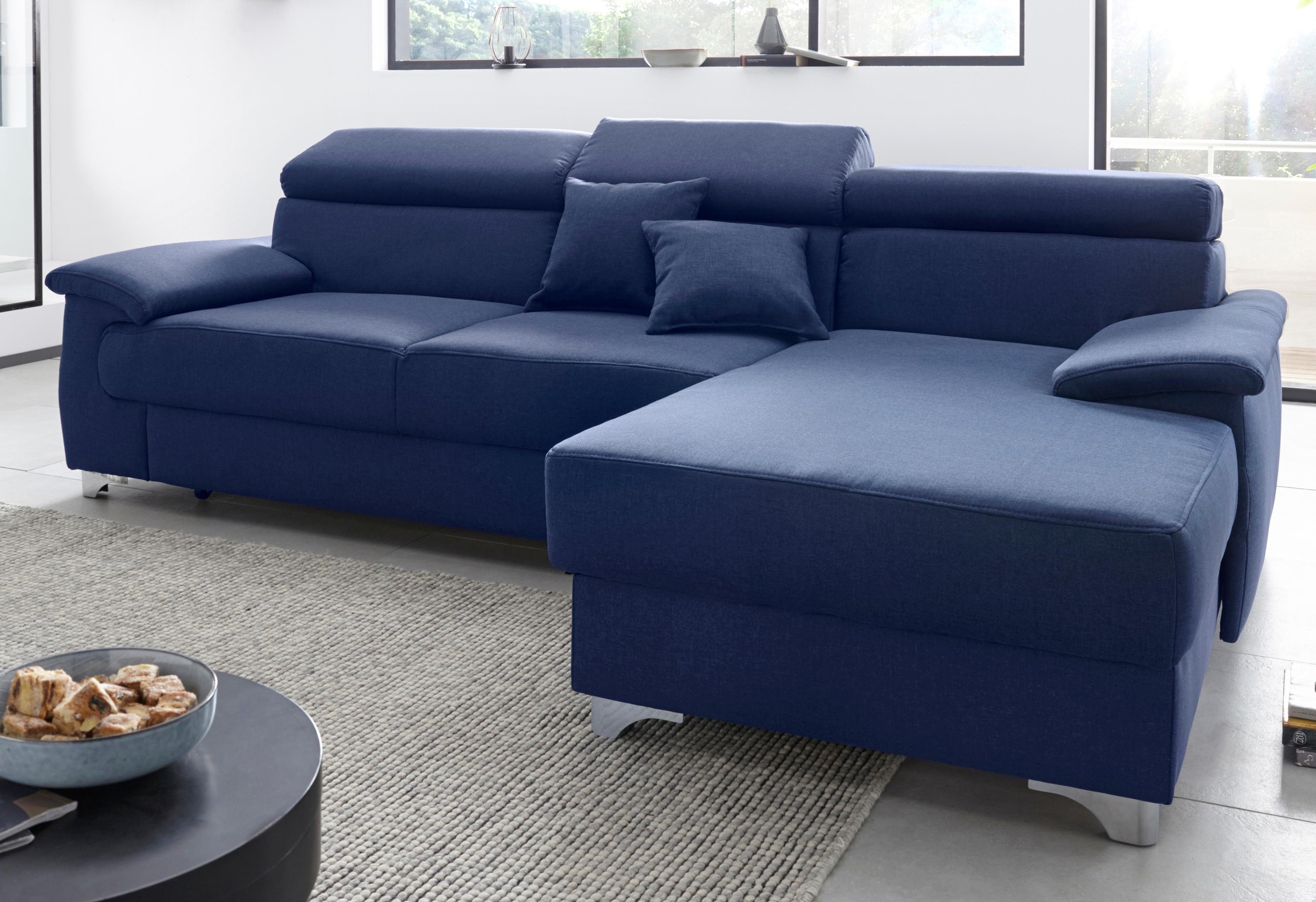 DOMO collection Ecksofa "Mira, inklusive Kopfteilverstellung für mehr Wohlf günstig online kaufen