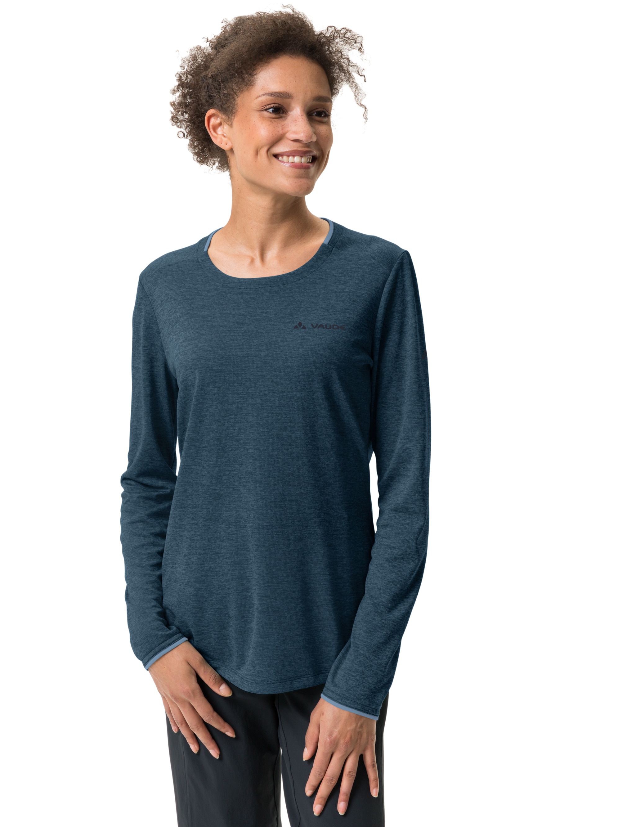VAUDE Longsleeve "WOMENS ESSENTIAL LS T-SHIRT" sportliche Passform, langärmlig, mit Rundhalsausschnitt