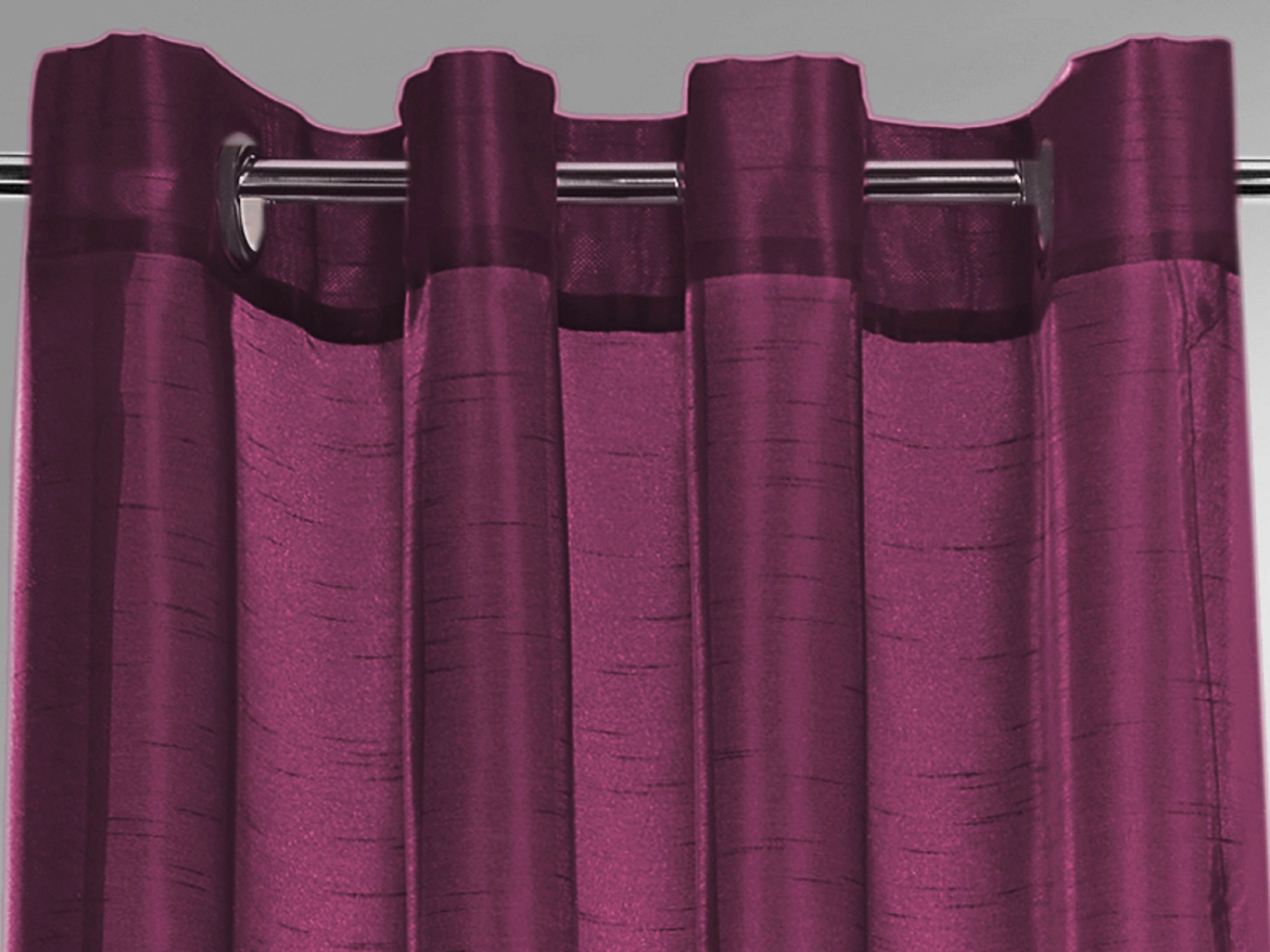 Weckbrodt Vorhang "Klara" Ösen 1 Stk. tlg. Wildseiten-Optik, halbtransparen günstig online kaufen