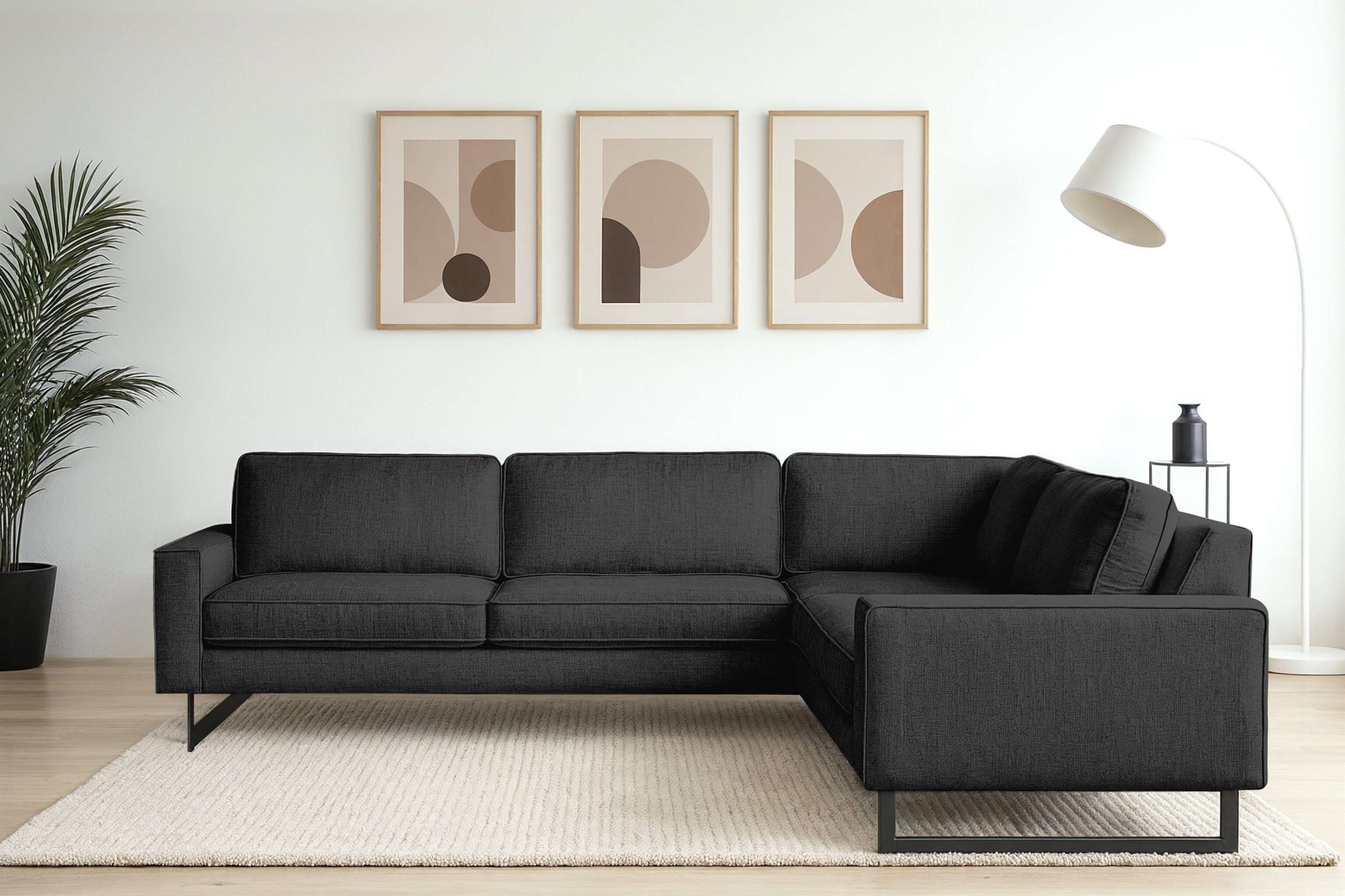 Home affaire Ecksofa "Pinto, XXL, 250/290 cm, langer Schenkel, Ottomane" Co günstig online kaufen