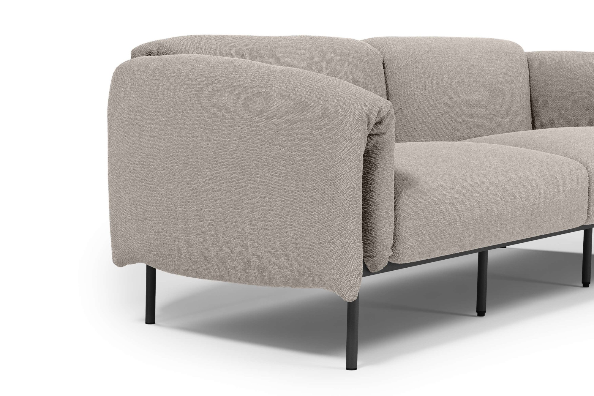 andas 3-Sitzer »Lumi«, Outdoor Gartensofa, wetterfeste Materialien, Breite 228 cm