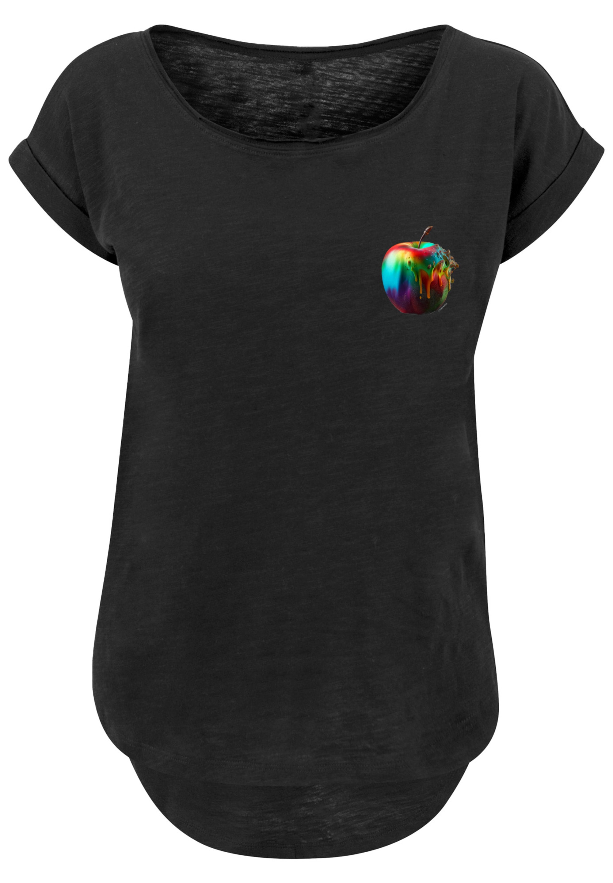 F4NT4STIC T-Shirt »Colorfood Collection - Rainbow Apple«, Print