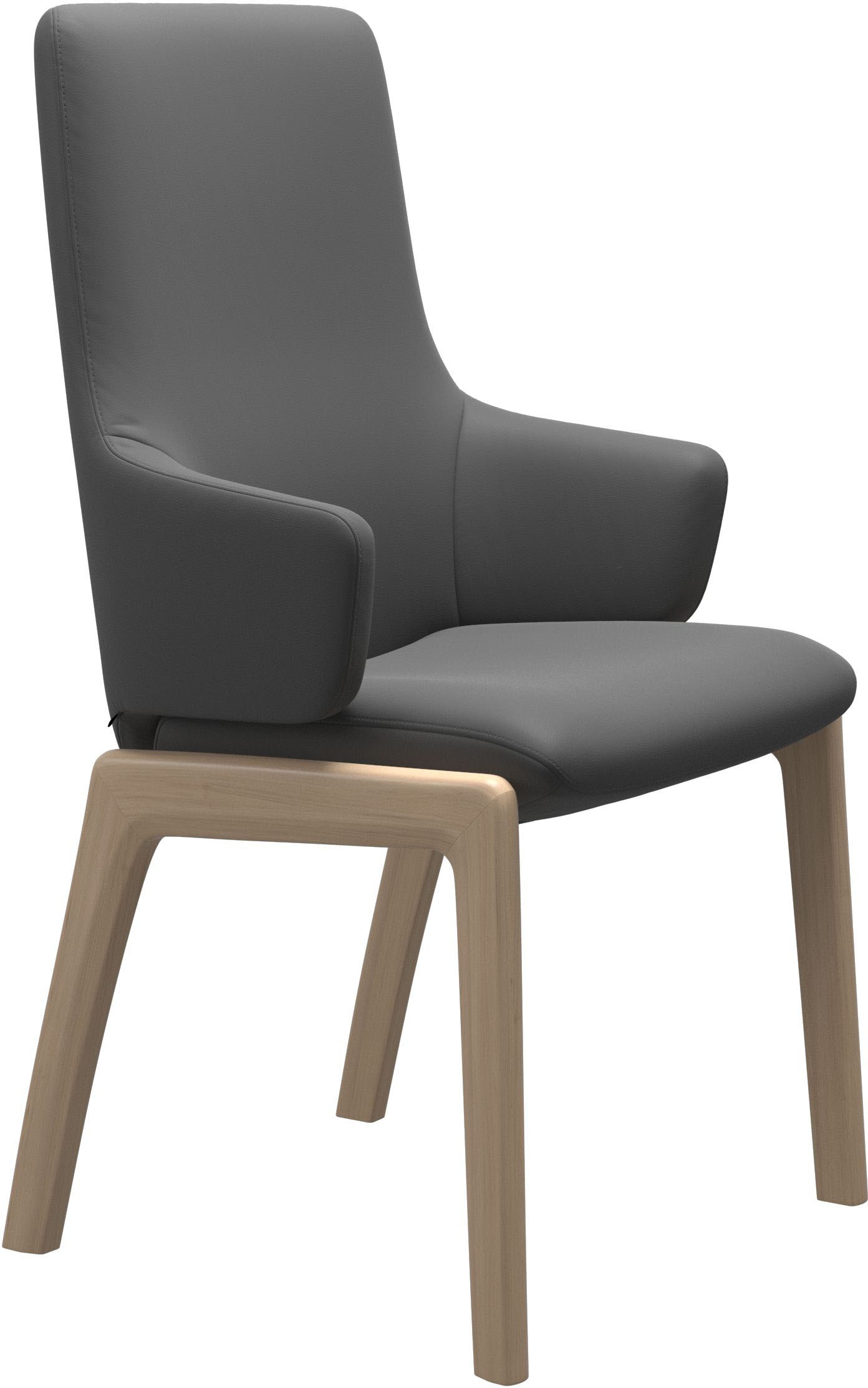 Stressless Polsterstuhl "Laurel" () High Back mit Armlehne, Größe L, mit abgerundeten Beinen in Walnuss