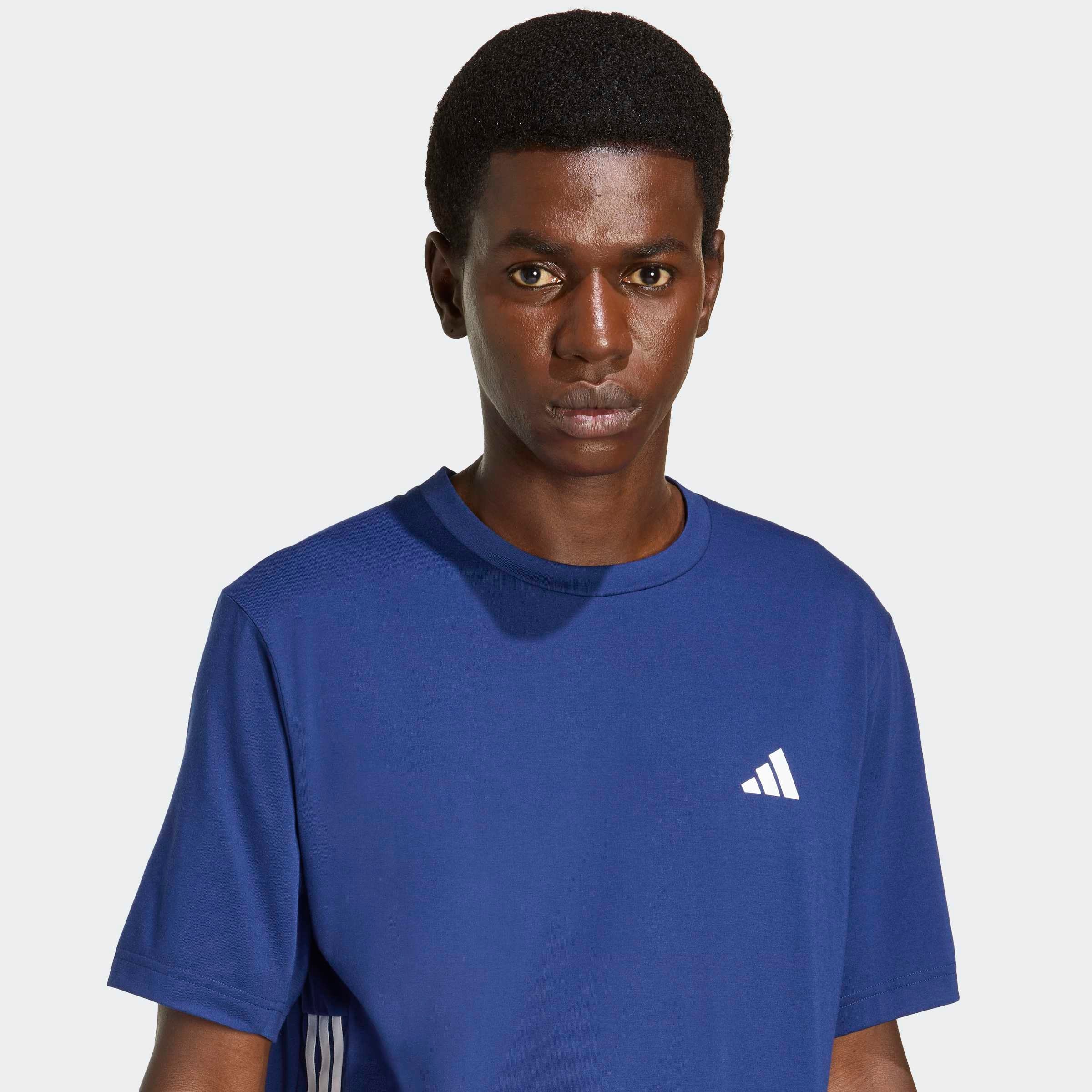 adidas Performance T-Shirt »WORKOUT ESSENTIALS FEELREADY 3-STREIFEN« mit Rundhalsausschnitt, sportlicher Stil, aus Single Jersey